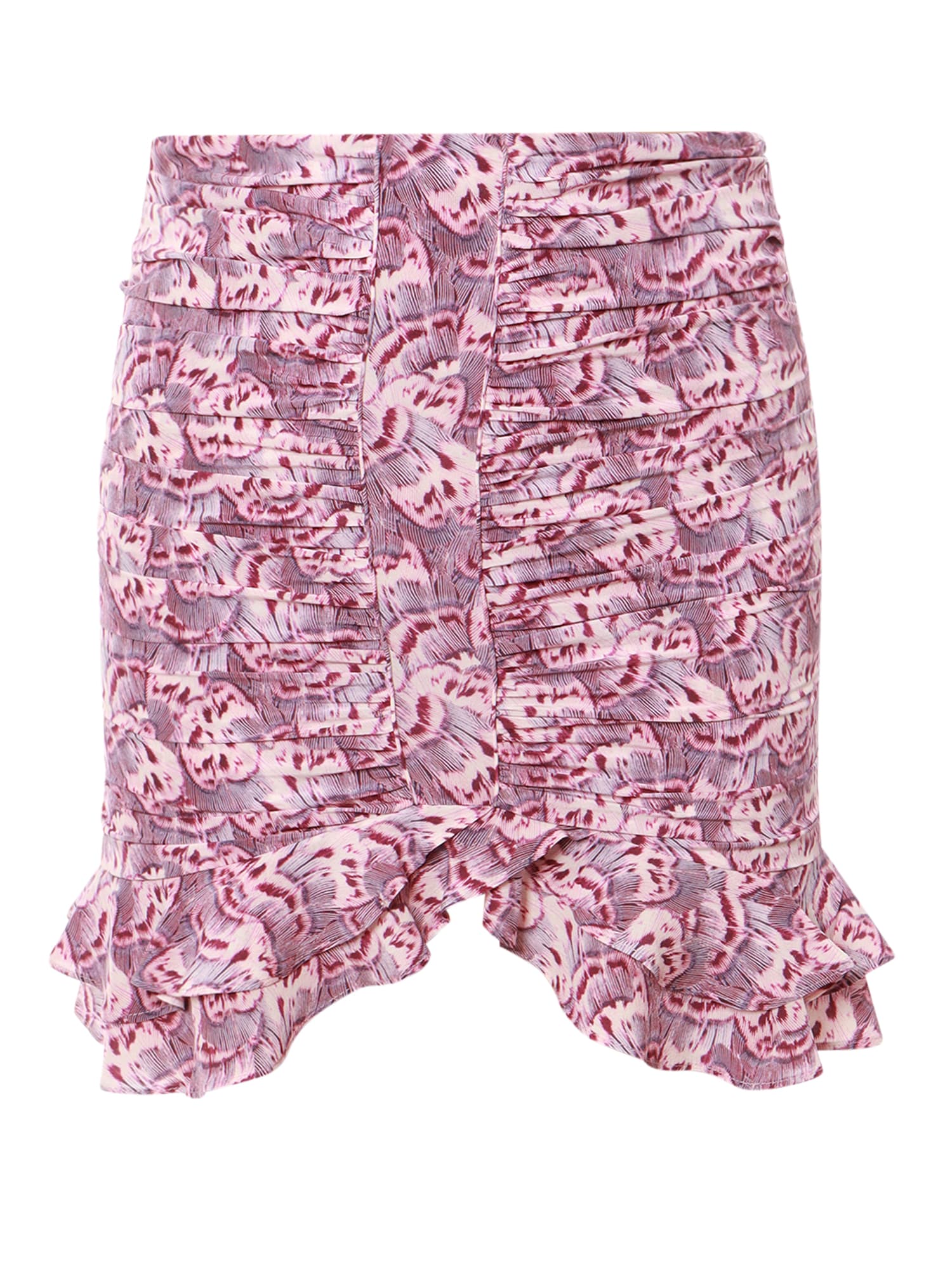 Shop Isabel Marant Milendi Skirt In Purple/pink