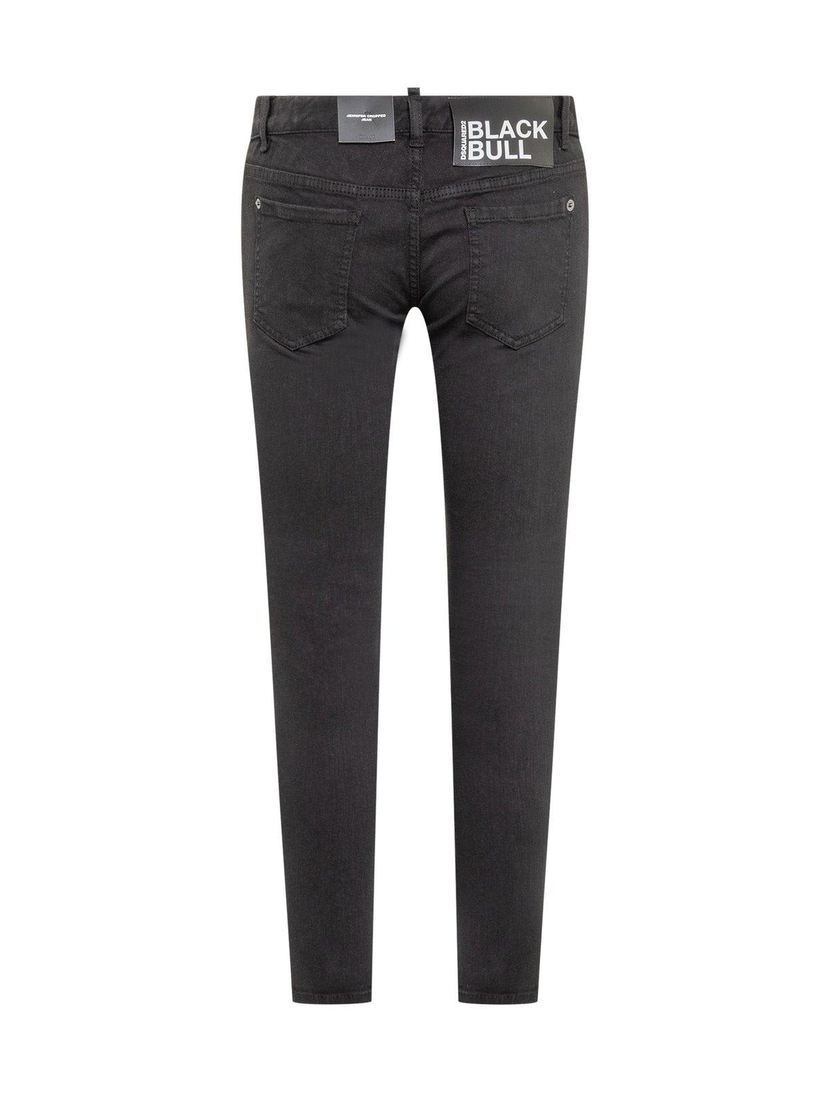 Shop Dsquared2 Logo Patch Skinny Jeans