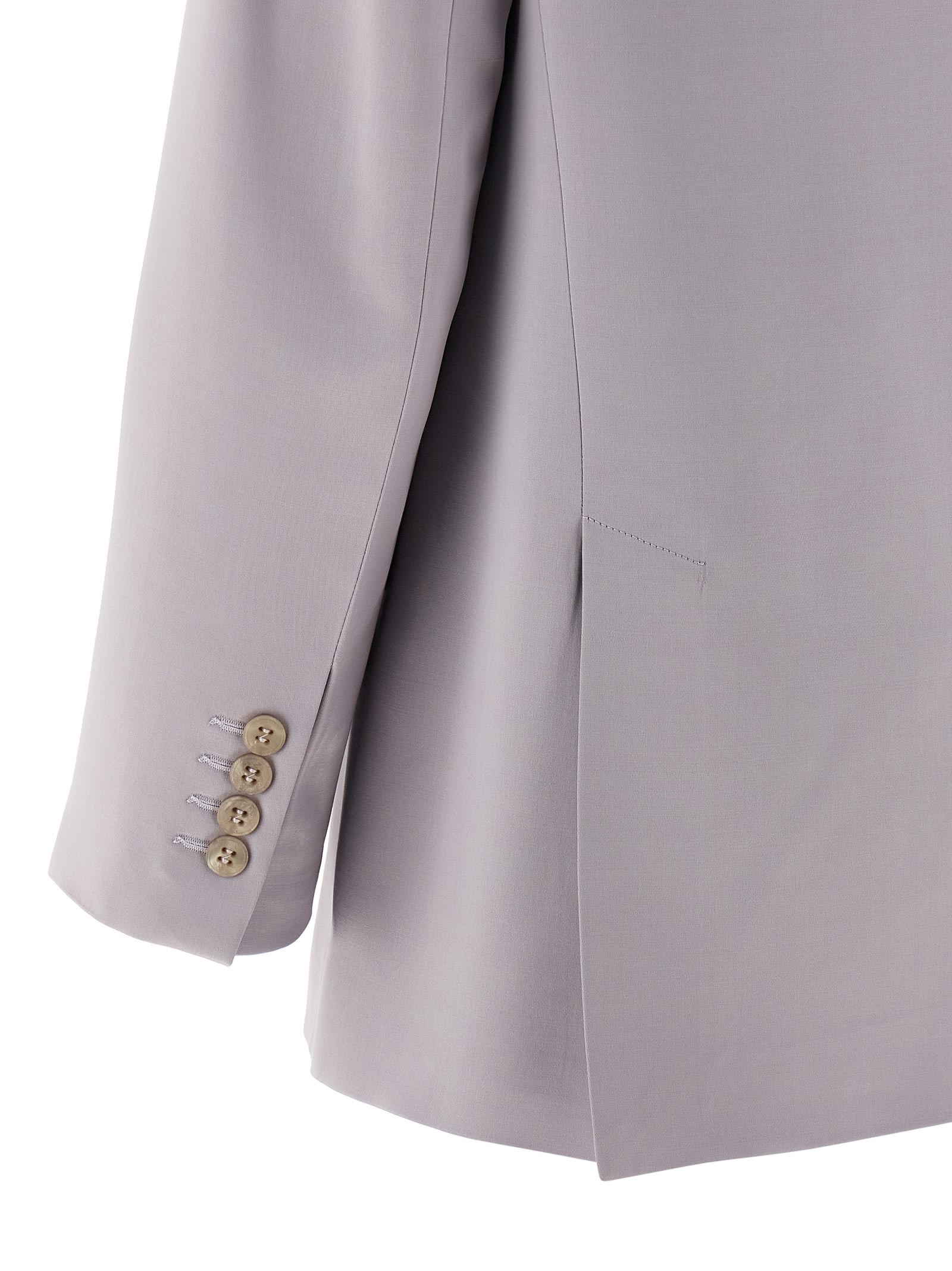 Peserico Lace-up Dress Coat In Gray