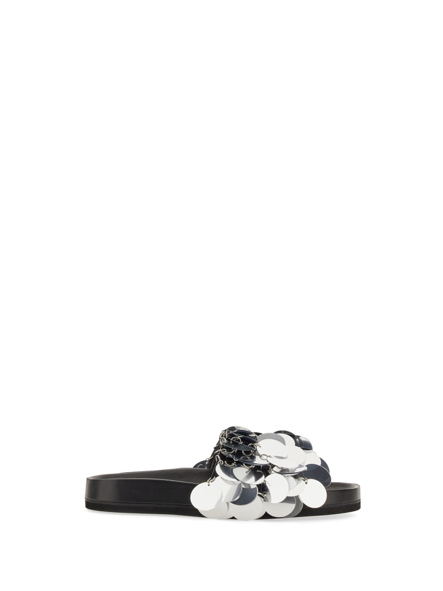 Shop Paco Rabanne Sparkle Sandal In Silver
