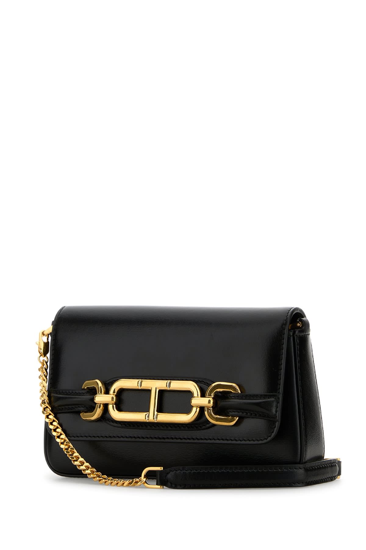 Shop Tom Ford Box Palmellato Mini Bag In Black