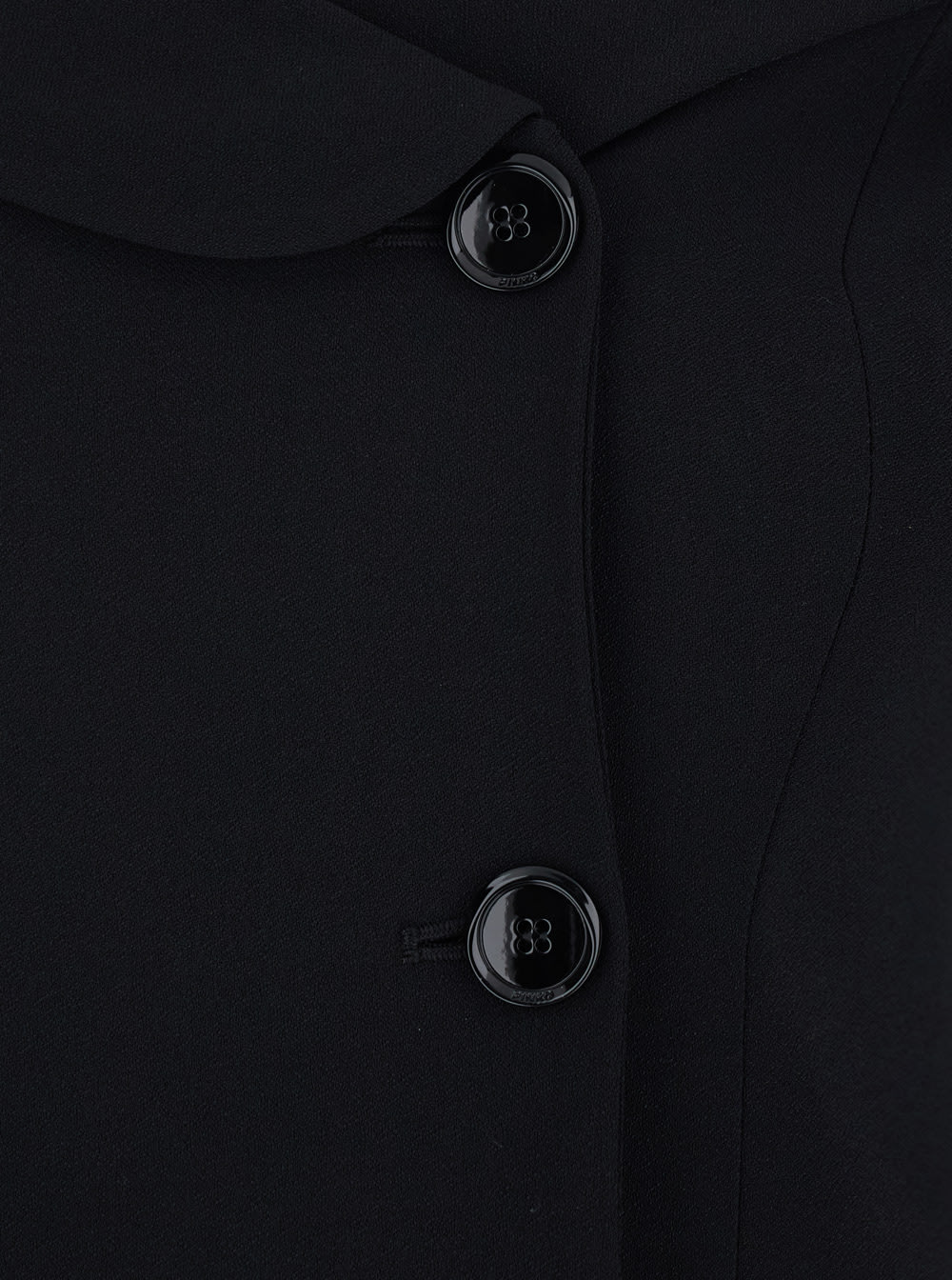 Pinko Antonina Black Jacket With Off-shoulder Neckline In Tech Fabric Woman In Black