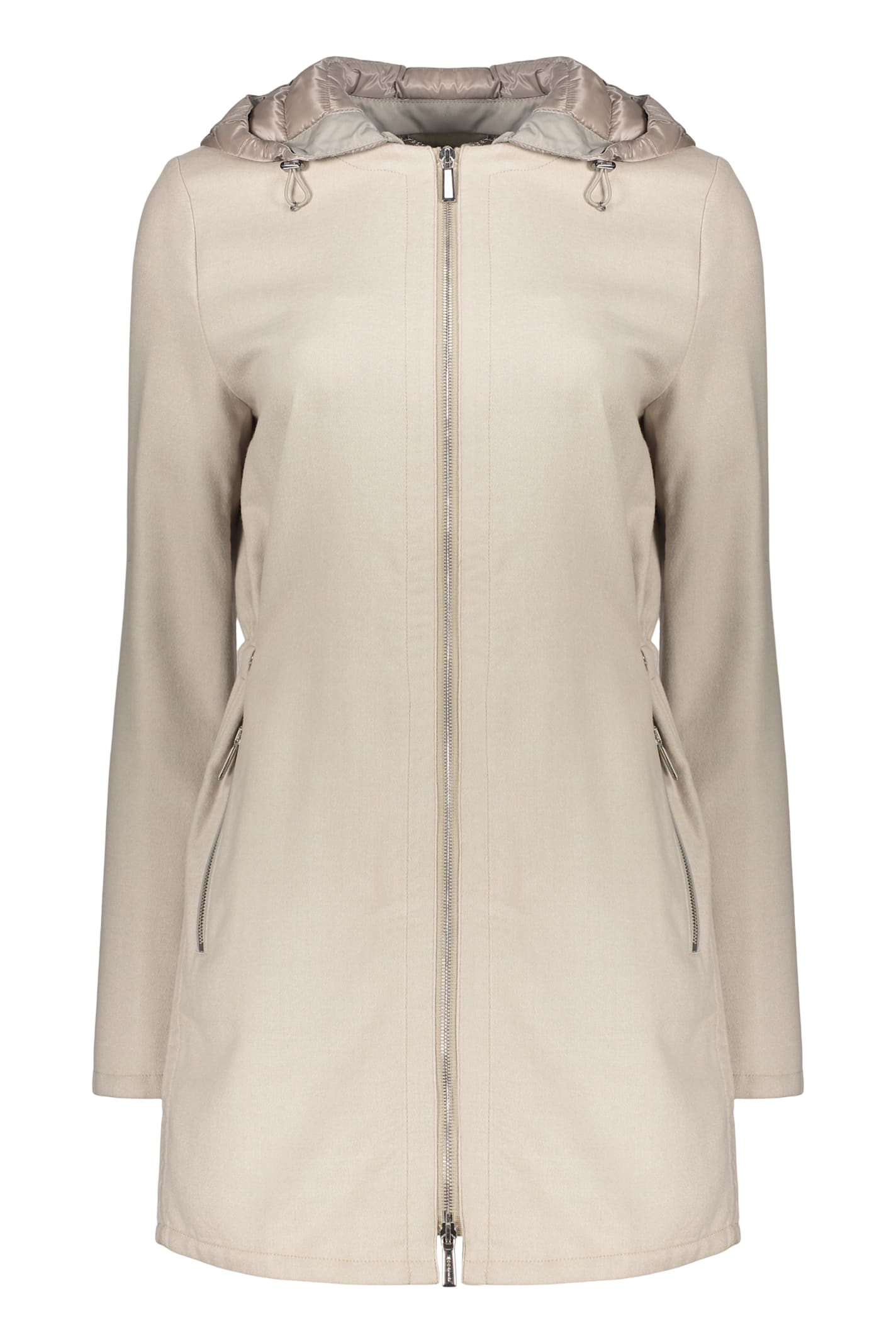 Zip-up Jacket With Hood
