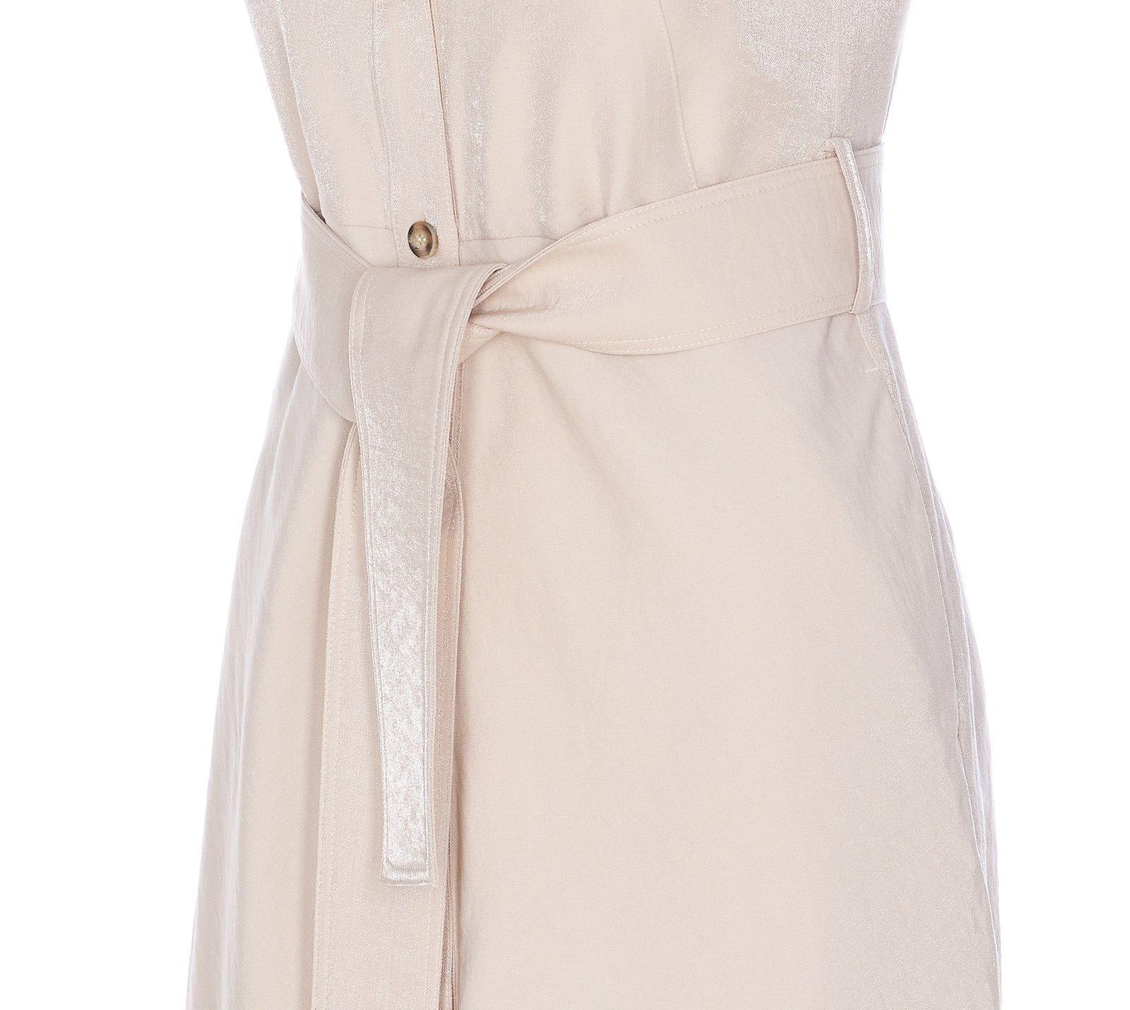 Shop Liu •jo Sleeveless Panelled Midi Dress Liu-jo