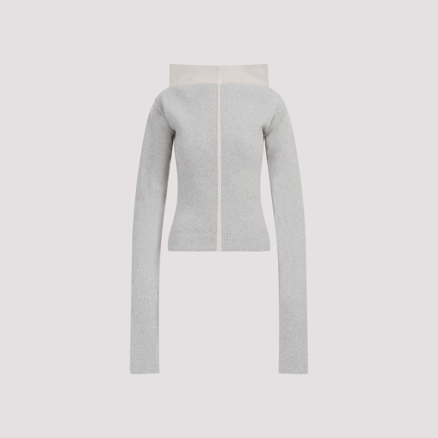 Shop Rick Owens Cowl Pullover In Pearl