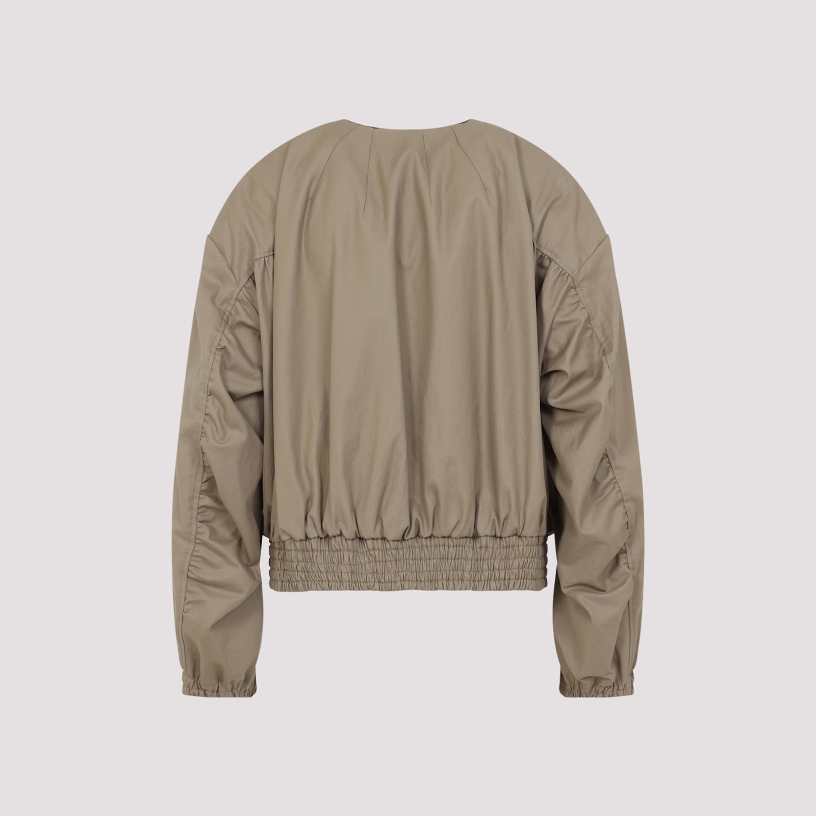 Dries Van Noten Beige Vadon Cotton Bomber Jacket In Beige
