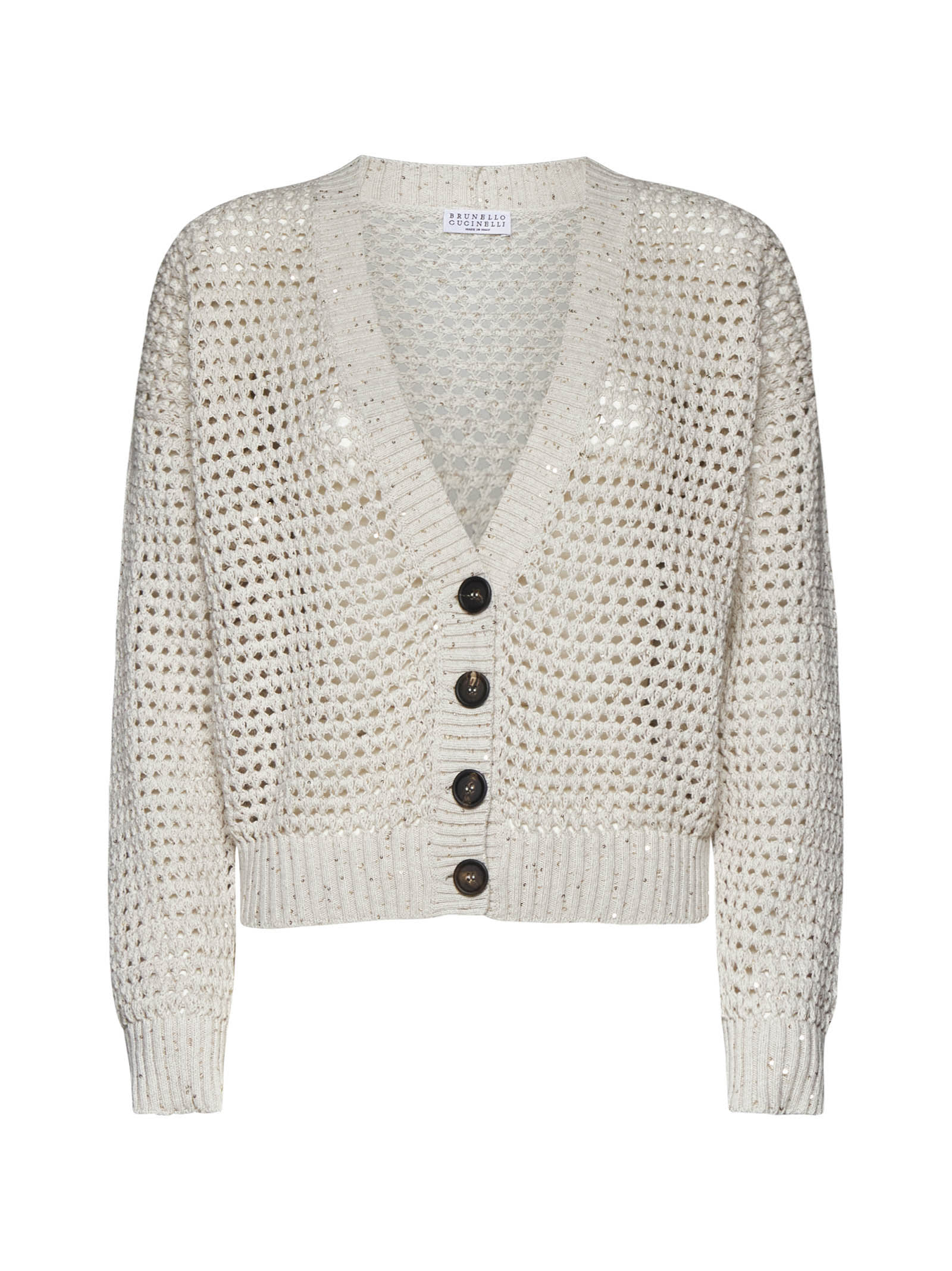 Shop Brunello Cucinelli Cardigan In Avena