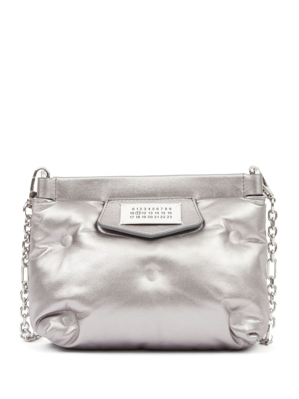 Shop Maison Margiela Glam Slam Red Carpet Mini In Metallic Grey