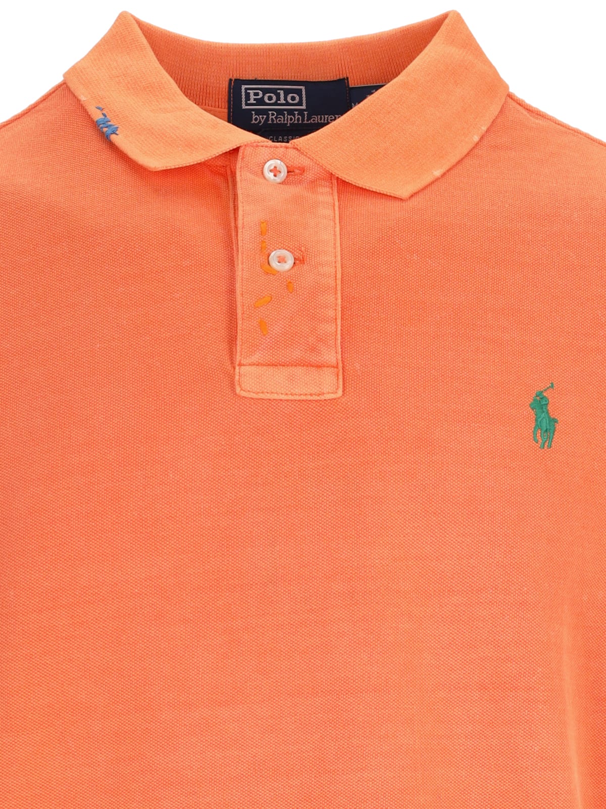 Shop Polo Ralph Lauren Logo Polo Shirt In Orange