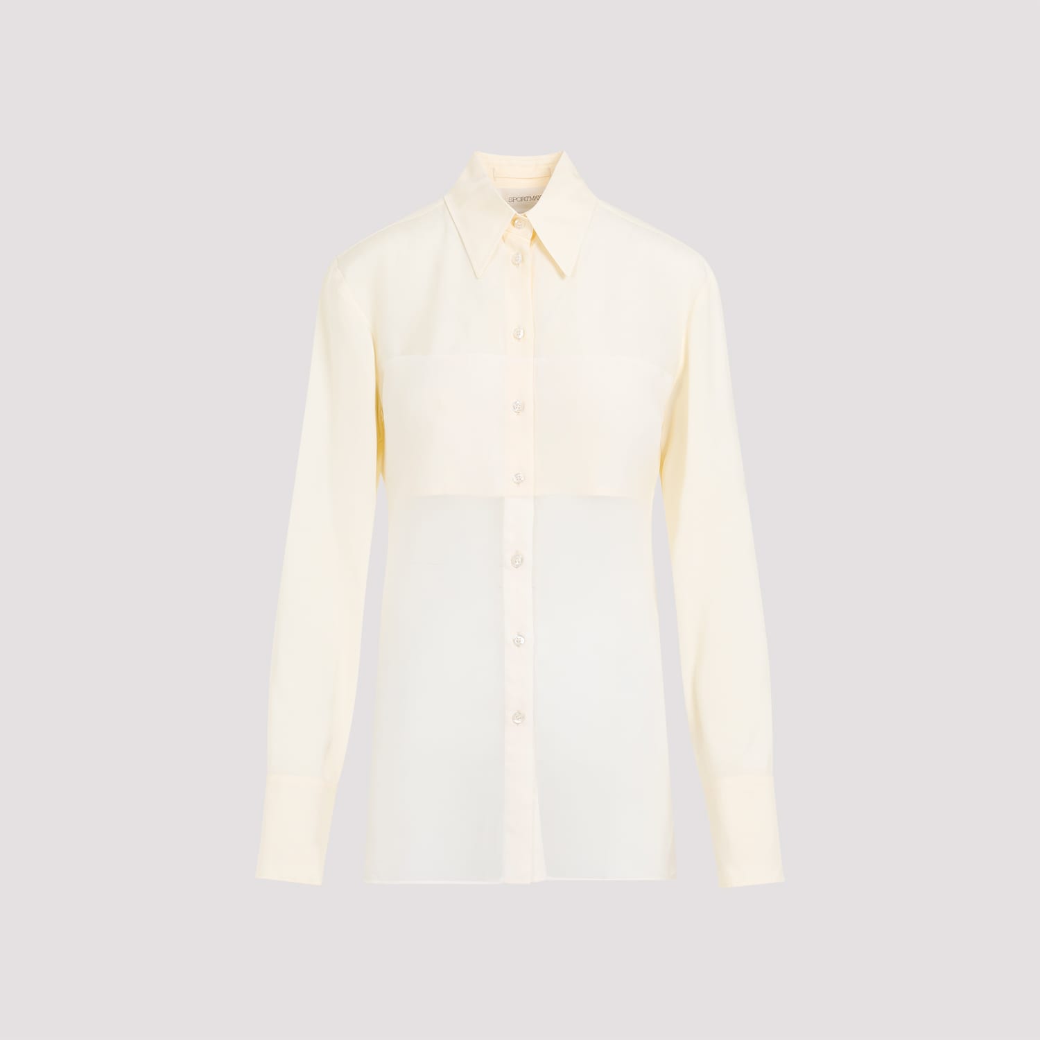 Shop Sportmax Viscose Boa Shirt In Vaniglia