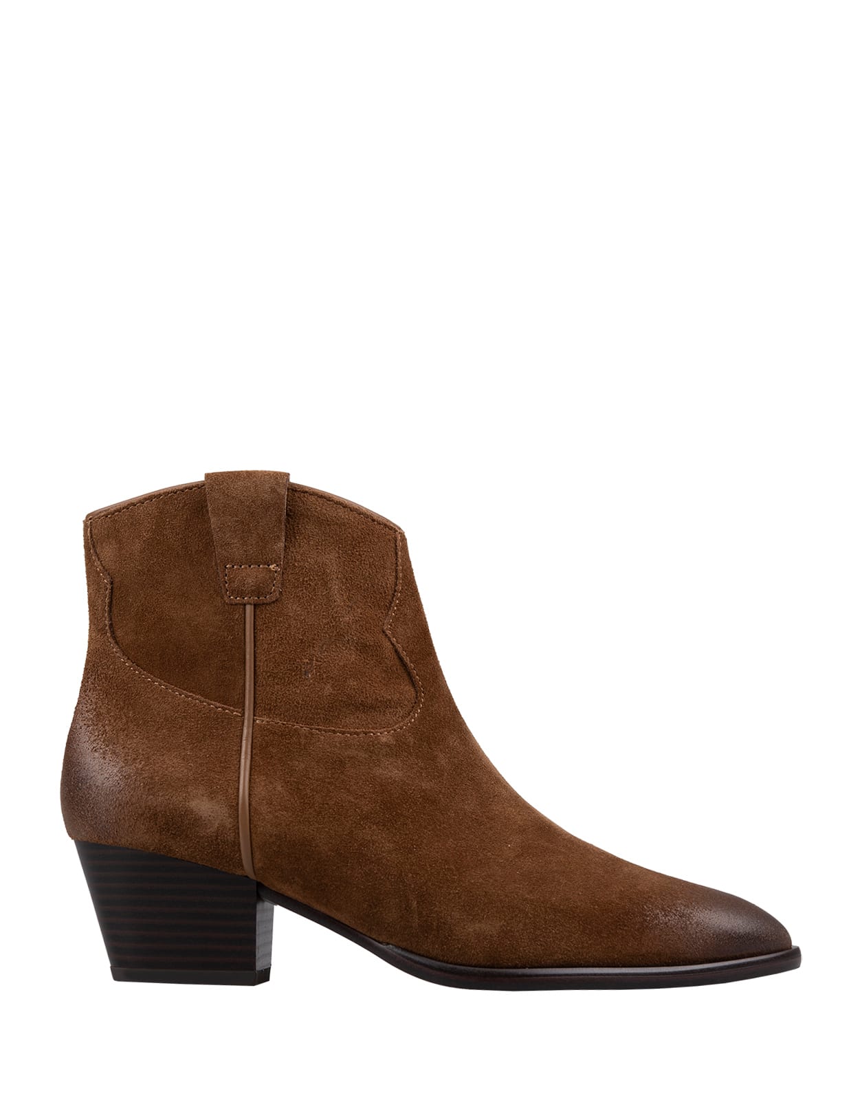 Shop Ash Fame Ankle Boots In Brown Suede