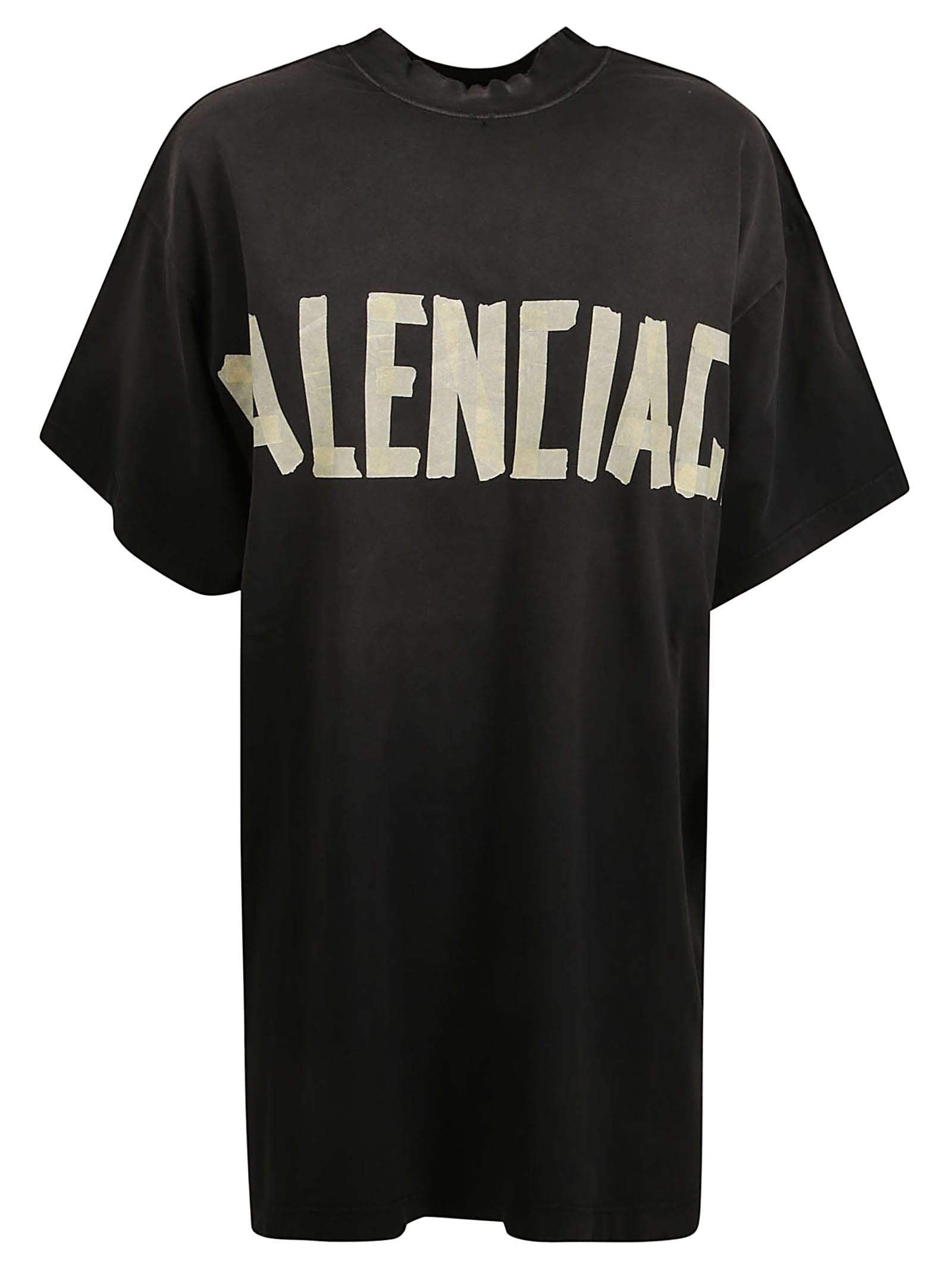 Shop Balenciaga Double Front T-shirt In Black