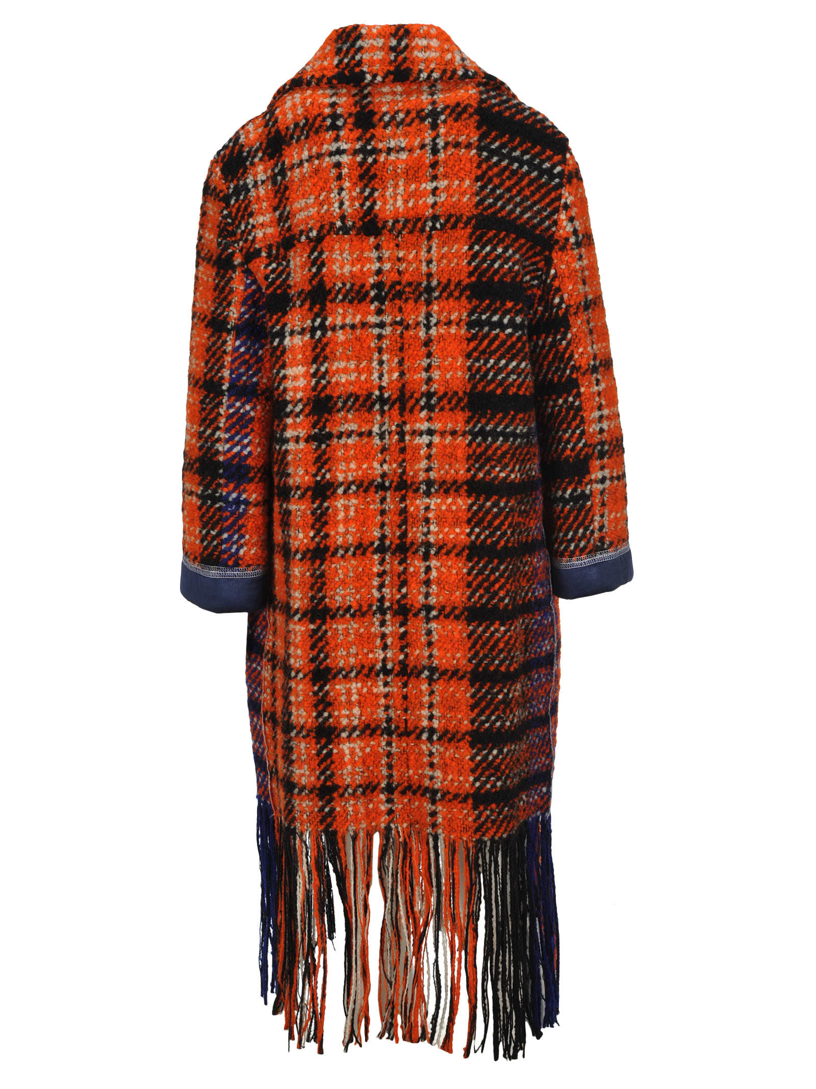 Marni Marni Check Tweed Coat - CARROT - 11034188 | italist