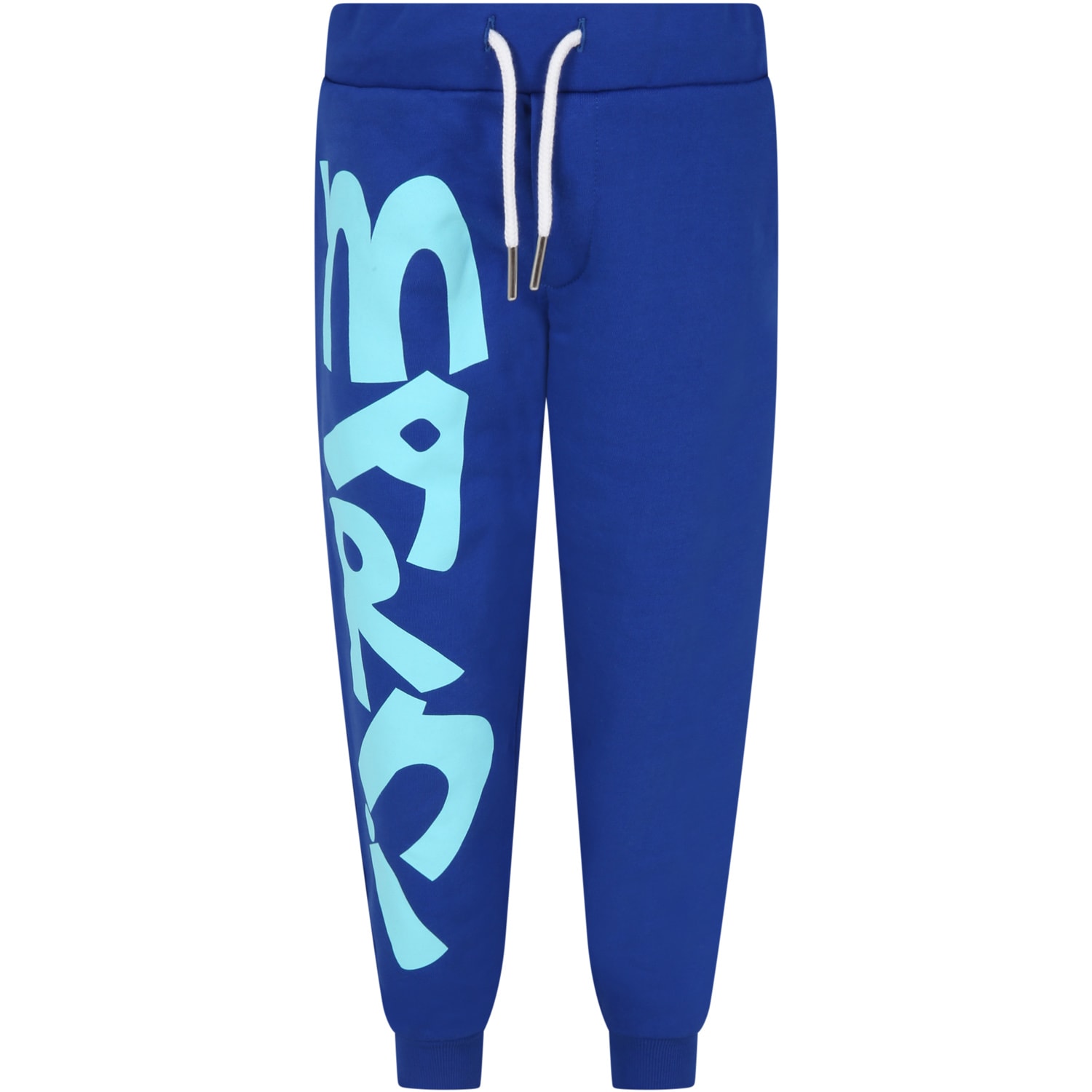 Marni Blue Sweatpant For Kids With Logo