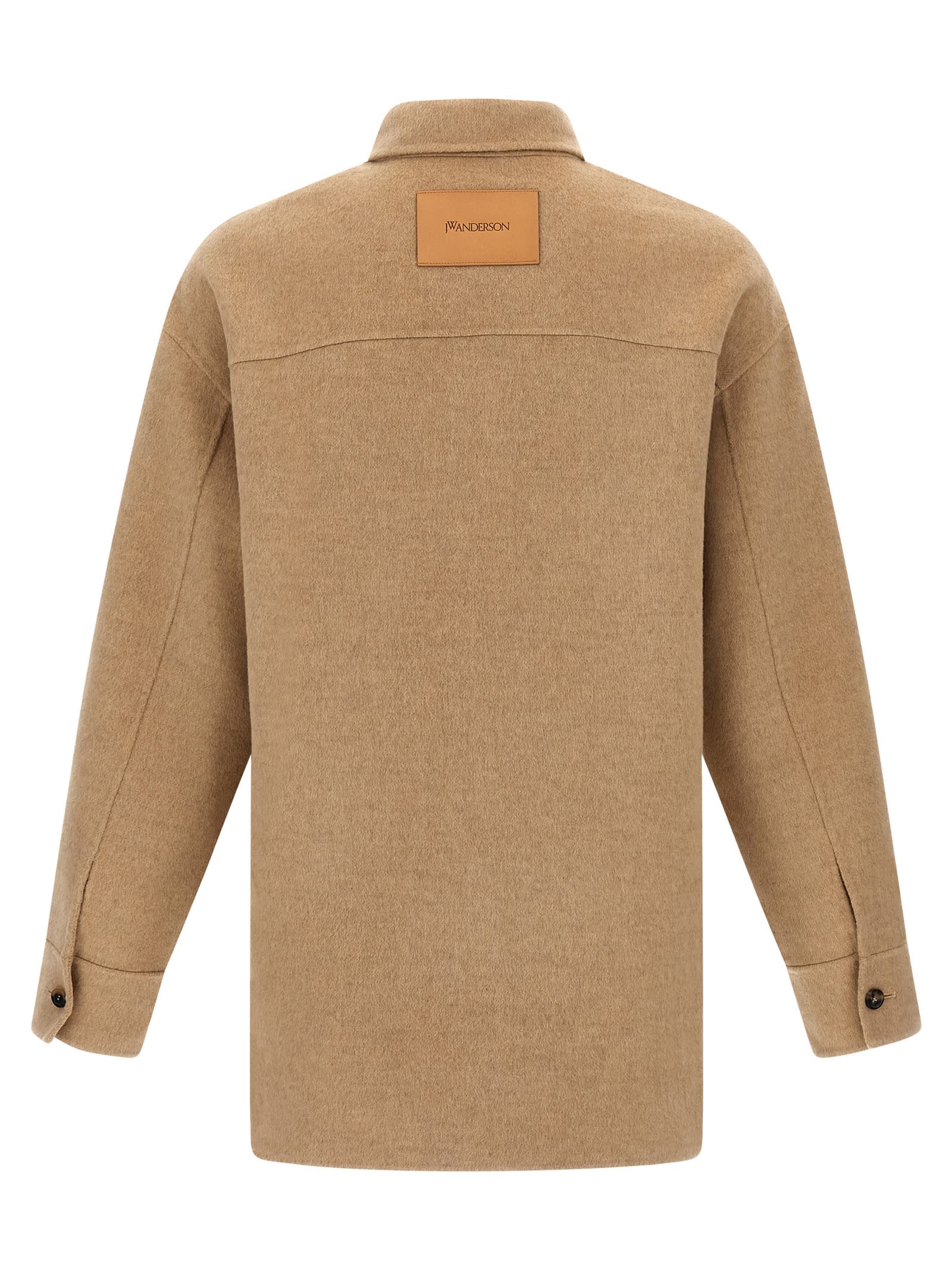 Jw Anderson J. W. Anderson Relaxed Fit Jacket With Classic Collar In Brown