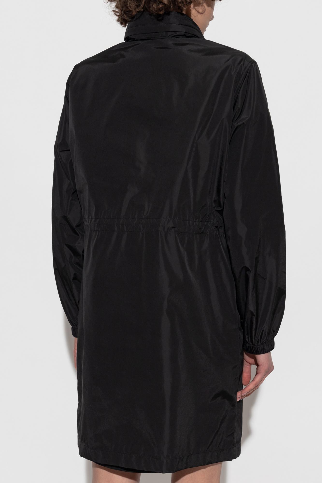 Burberry Nylon Parka In Black