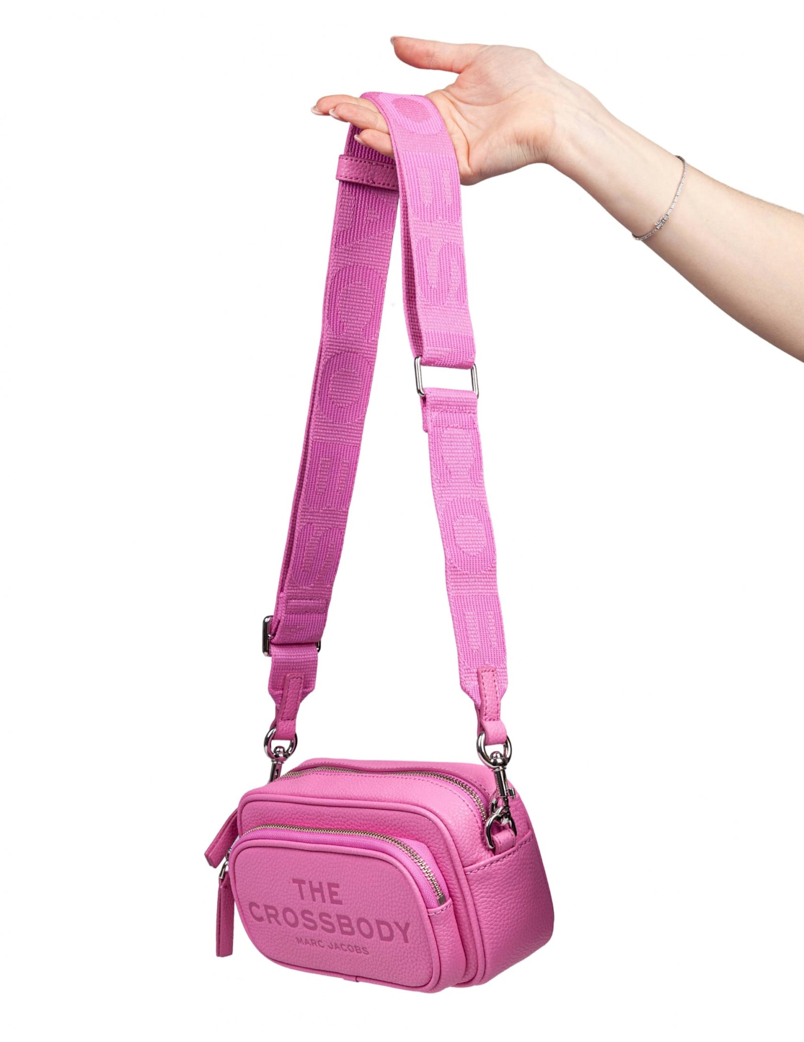 Marc Jacobs The Crossbody Tote Leather Bag Pink Color In Pink