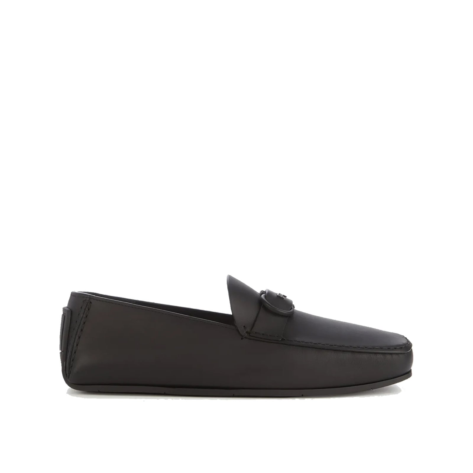 Ferragamo Man Loafers Black Size 11.5 Calfskin In Black