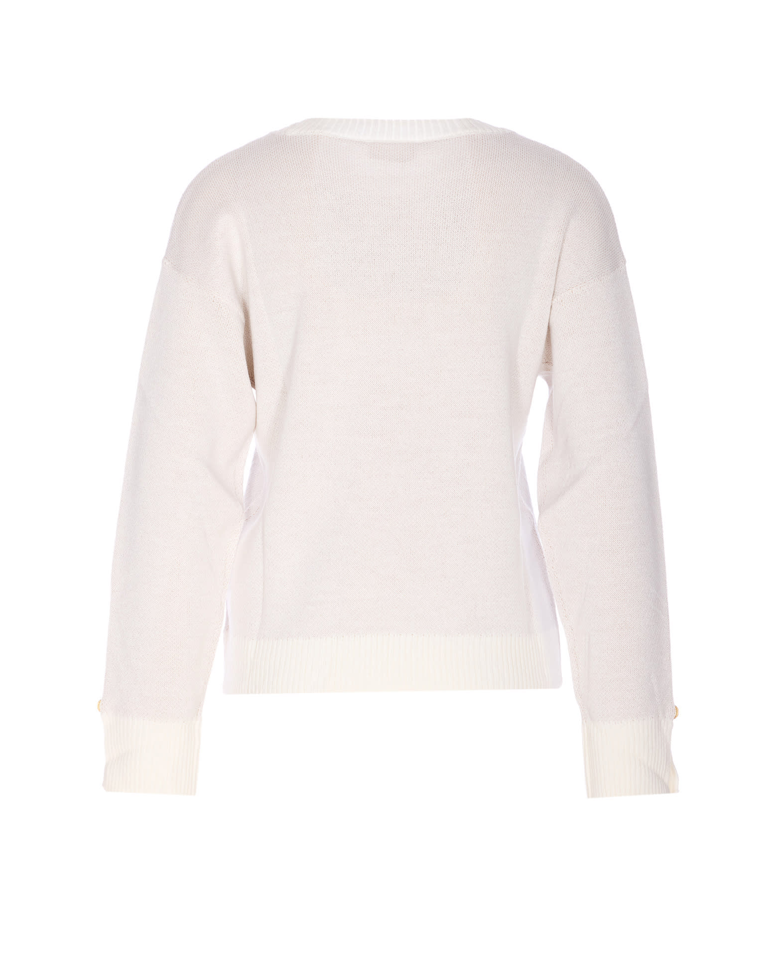 Liu •jo Pearl-embellished Graphic Top In Neutral