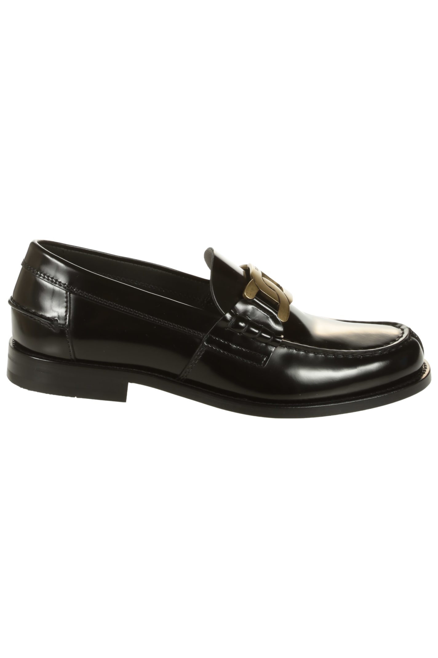 Tods Logo Embossed Loafers