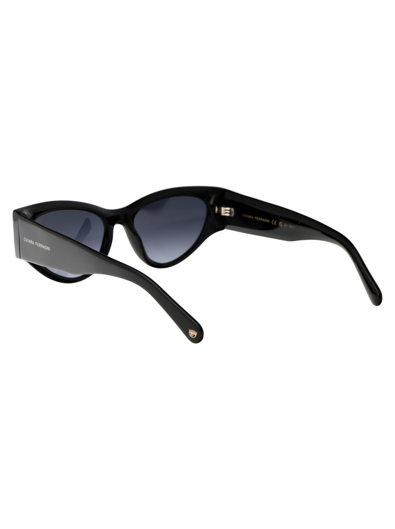 Shop Chiara Ferragni Cf 7032/s Sunglasses In 8079o Black