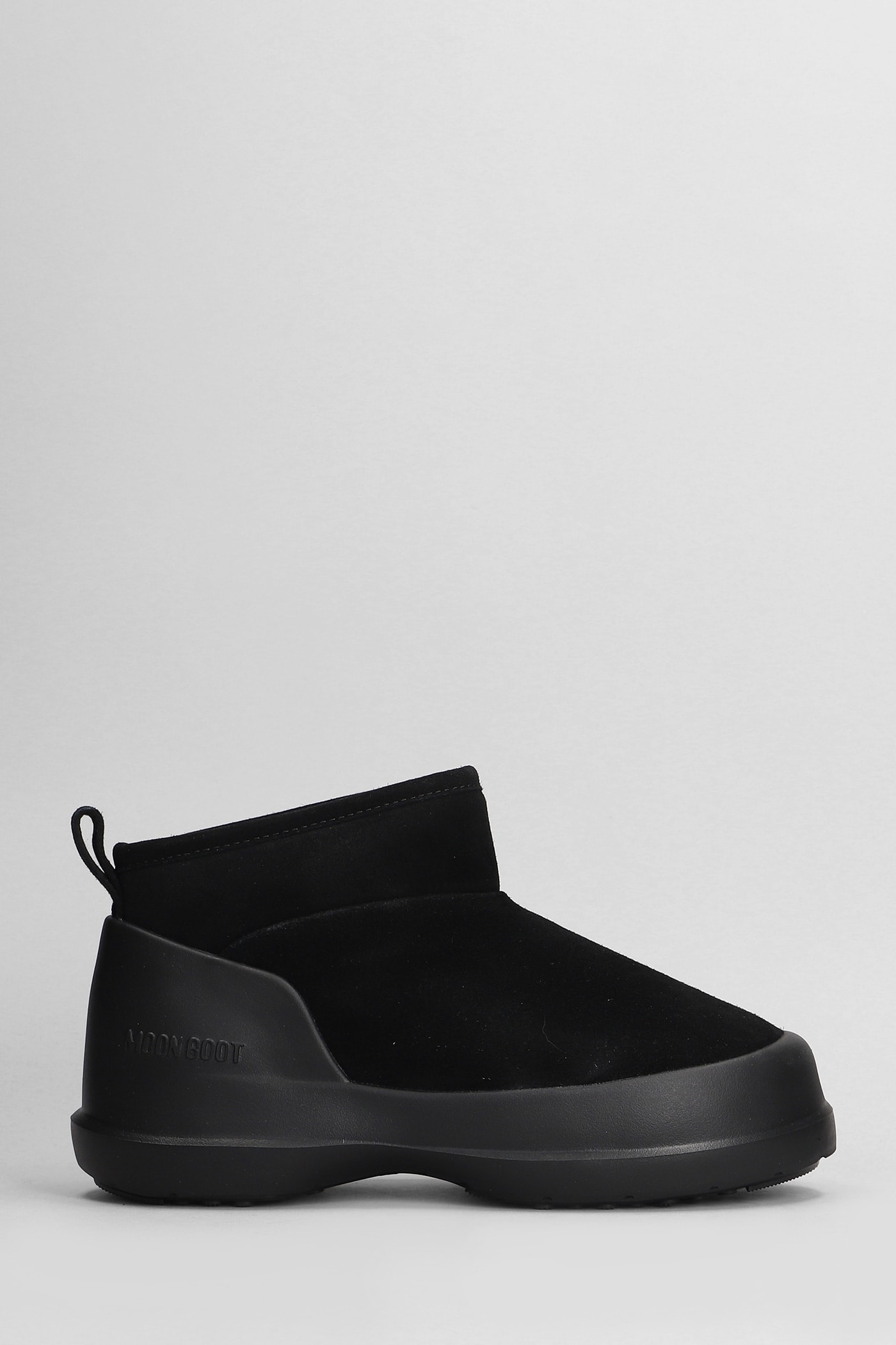 Mb Luna Ankle Boots In Black Suede