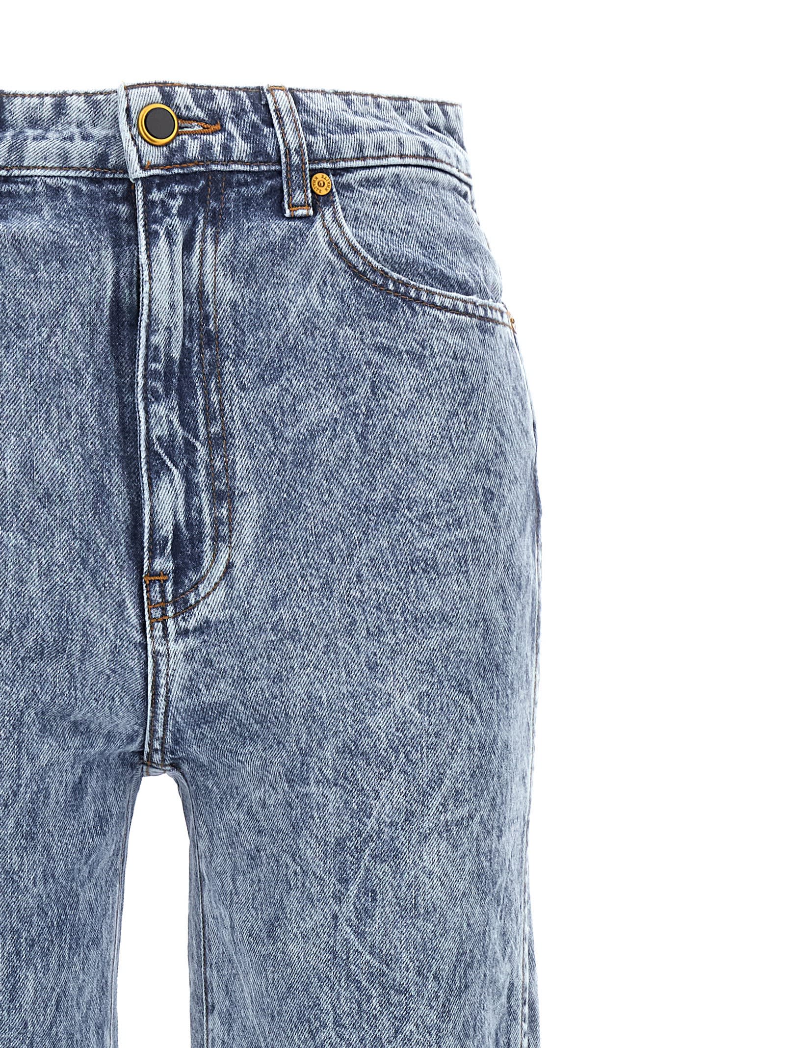 Shop Khaite Danielle Jeans In Blue