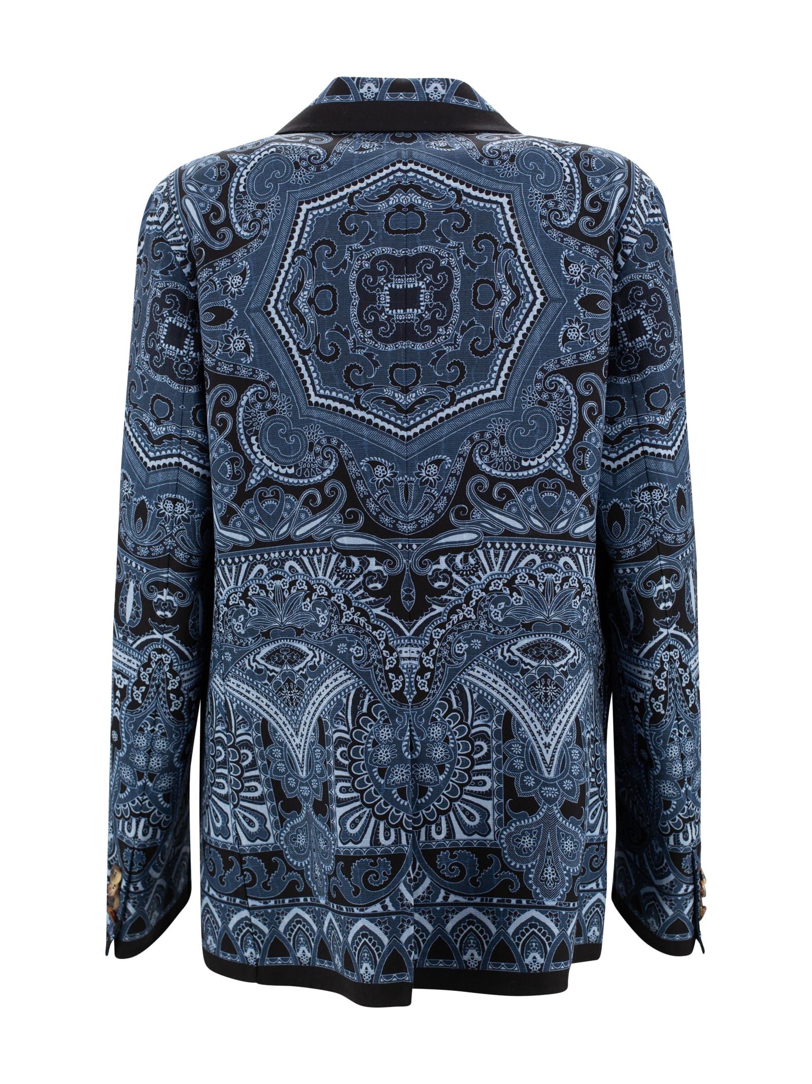 Etro Reversible Single-breasted Jacket In Blue