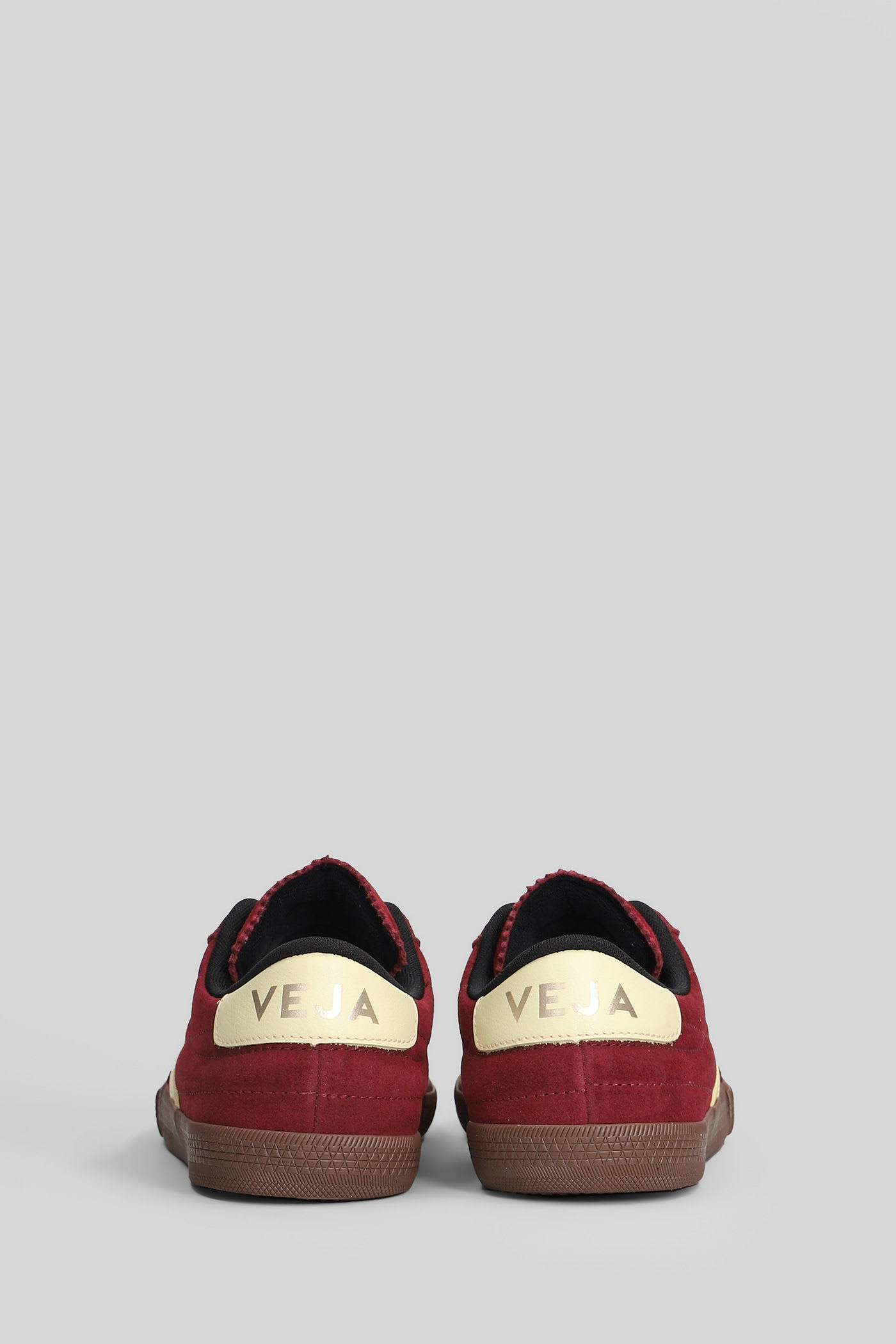 Veja Panenka Bordeaux Low Top Sneakers With Logo Patch On The Side And Contrasting Heel With Logo Letteri In Multi
