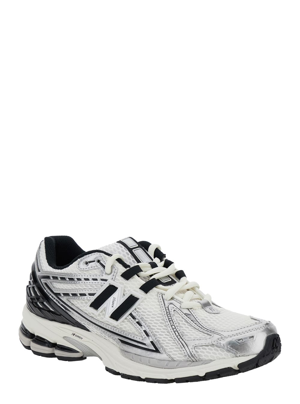 New Balance Multicolor Low Top Sneakers With Logo Detail On The Rear In Tech Fabric Man In White