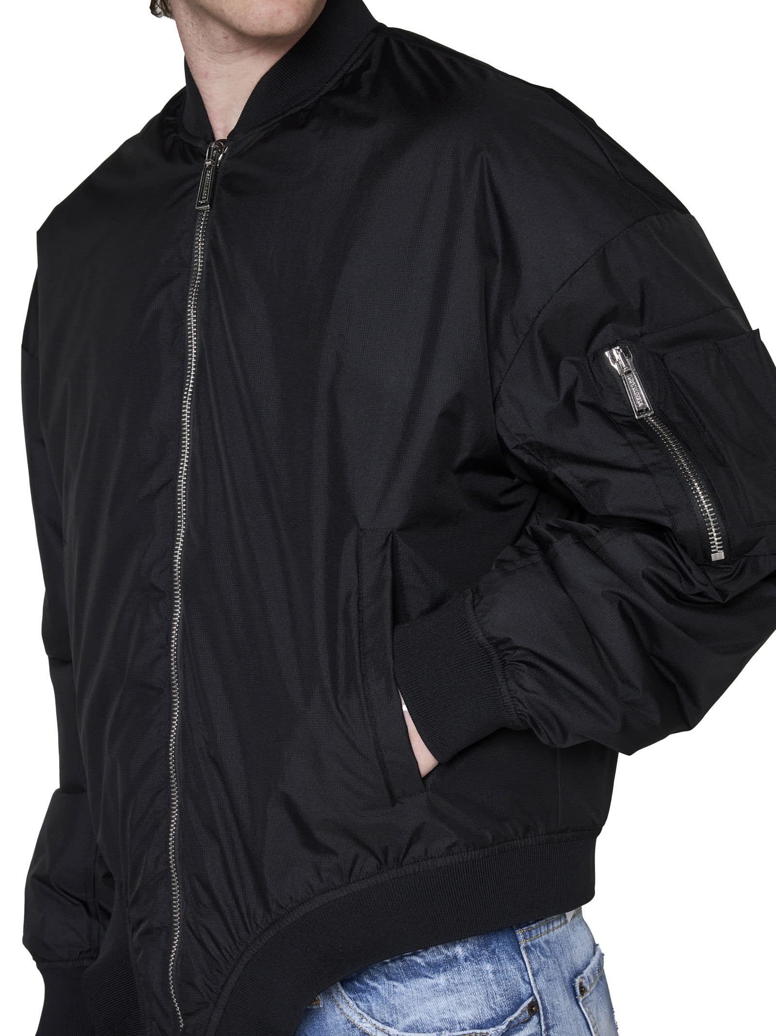 Shop Dsquared2 D2 On The Wave Bomber In Black
