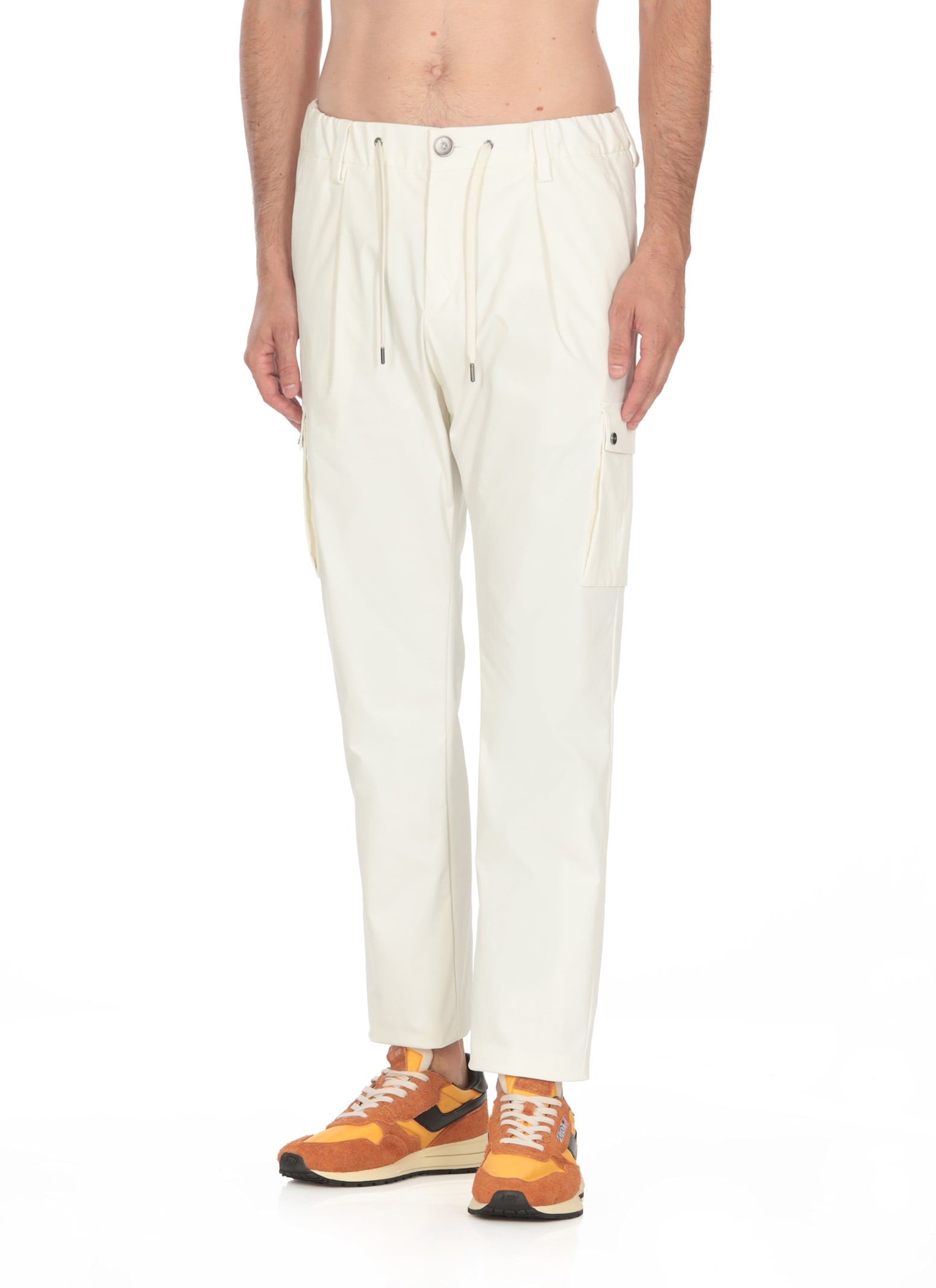 Shop Herno Resort Pants In White