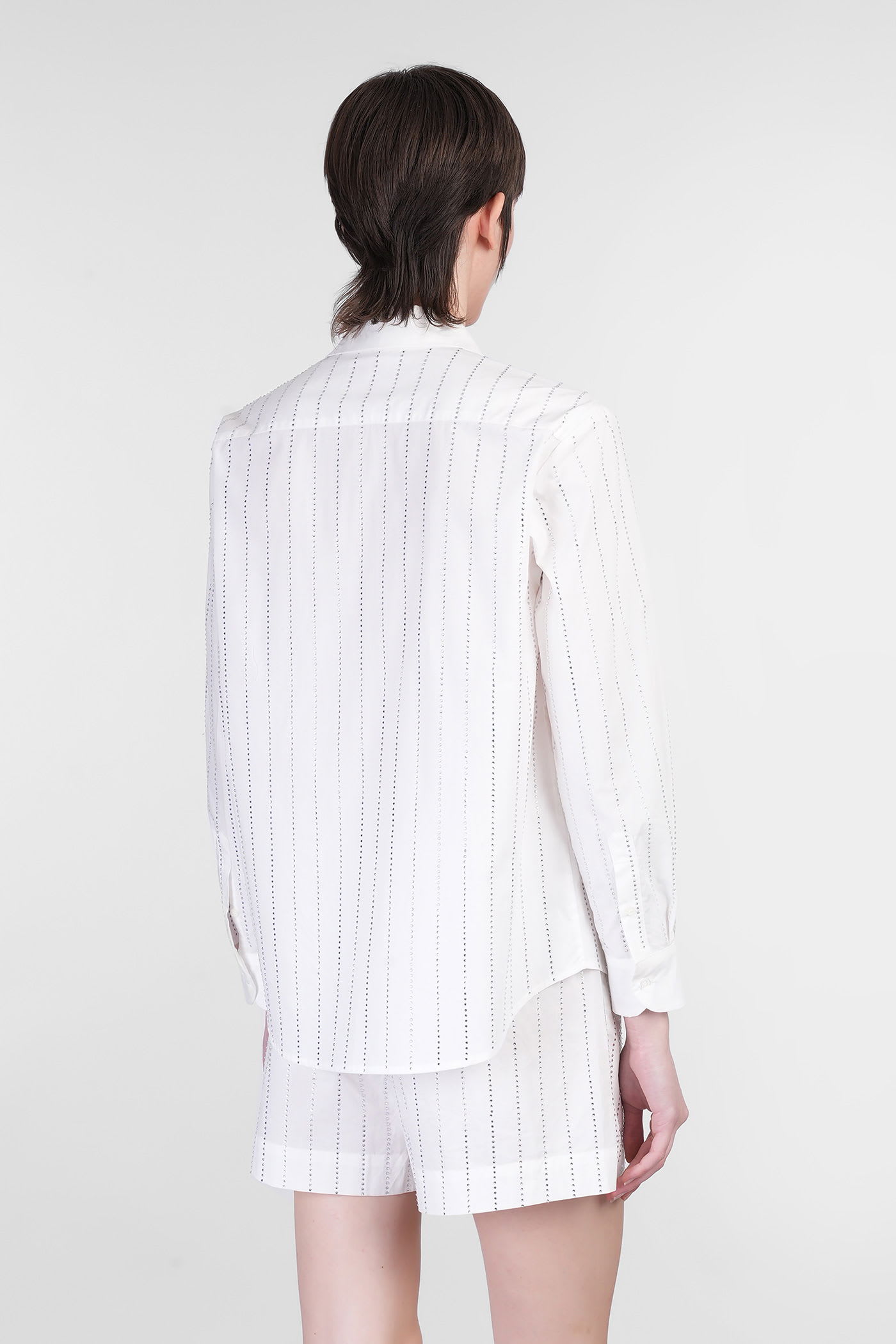 Mc2 Saint Barth Meredith Shirt In White Cotton In White