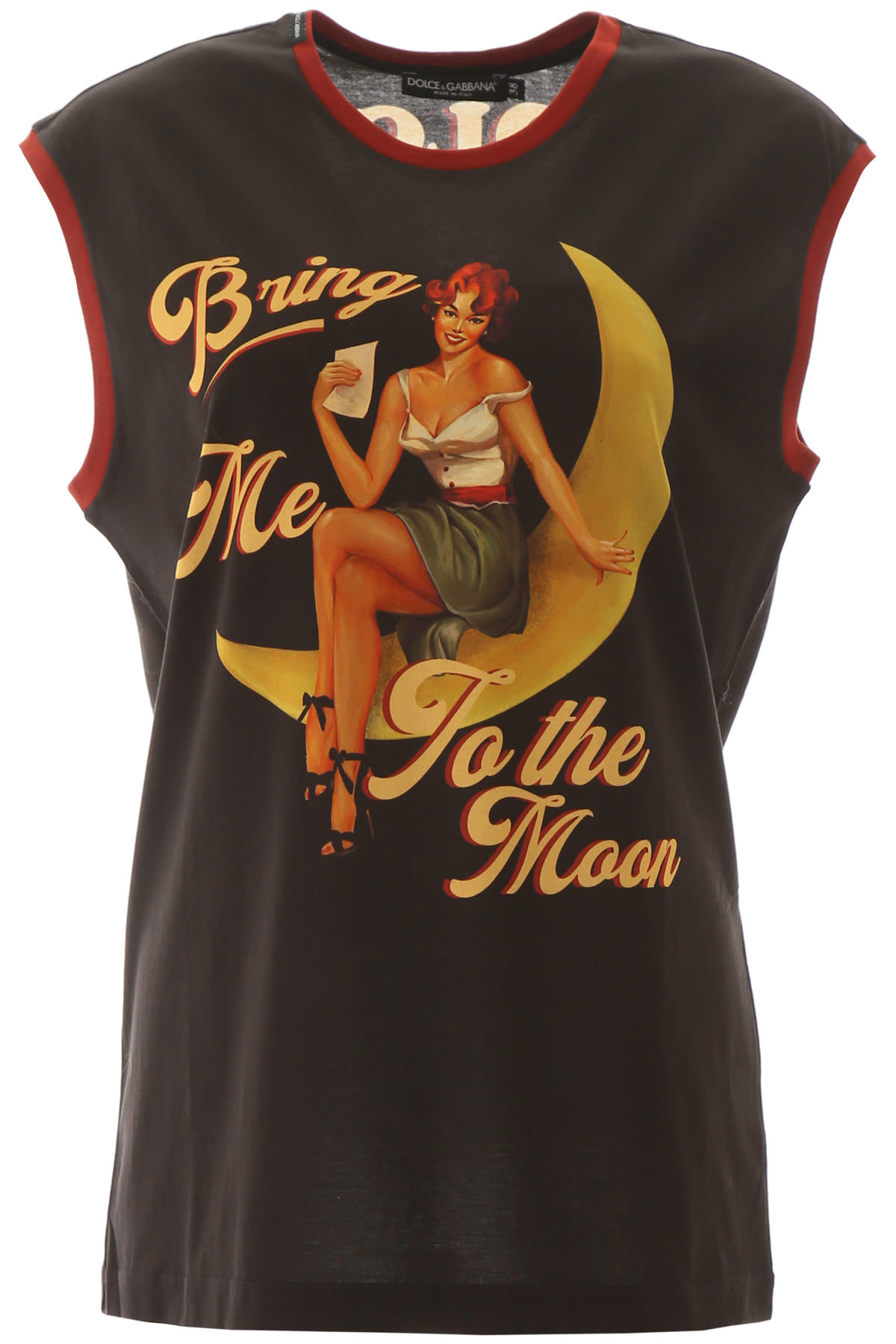 DOLCE & GABBANA BRING ME TO THE MOON T-SHIRT,11237206