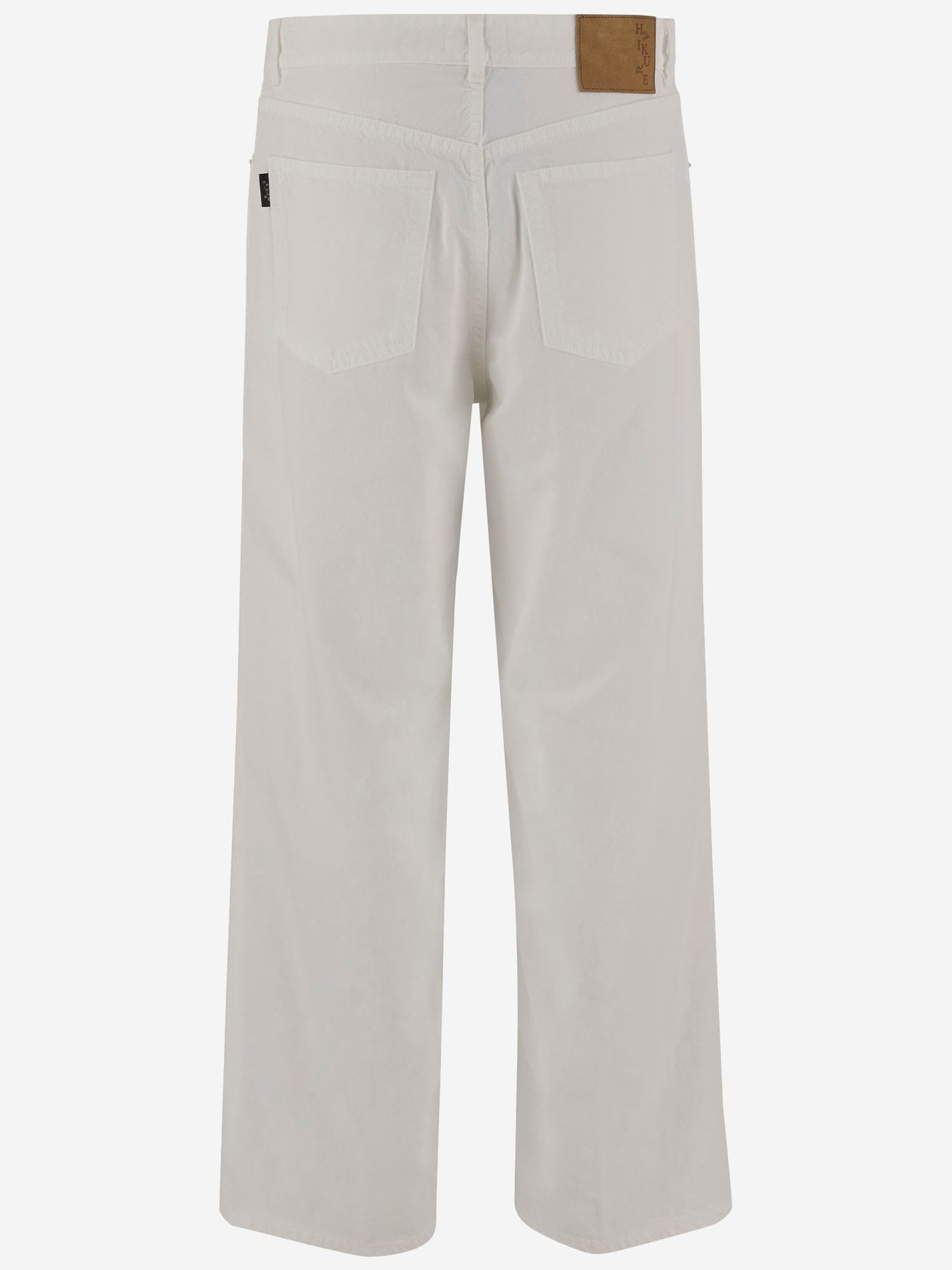 Shop Haikure Cotton And Linen Jeans In White
