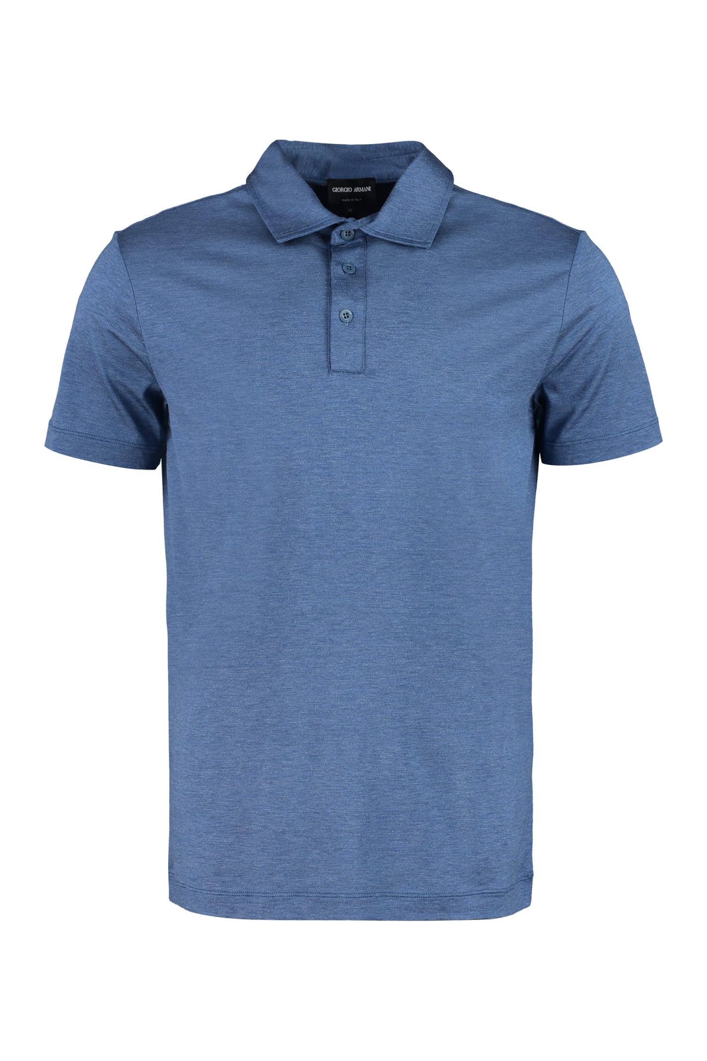 Giorgio Armani Silk And Cotton Polo Shirt
