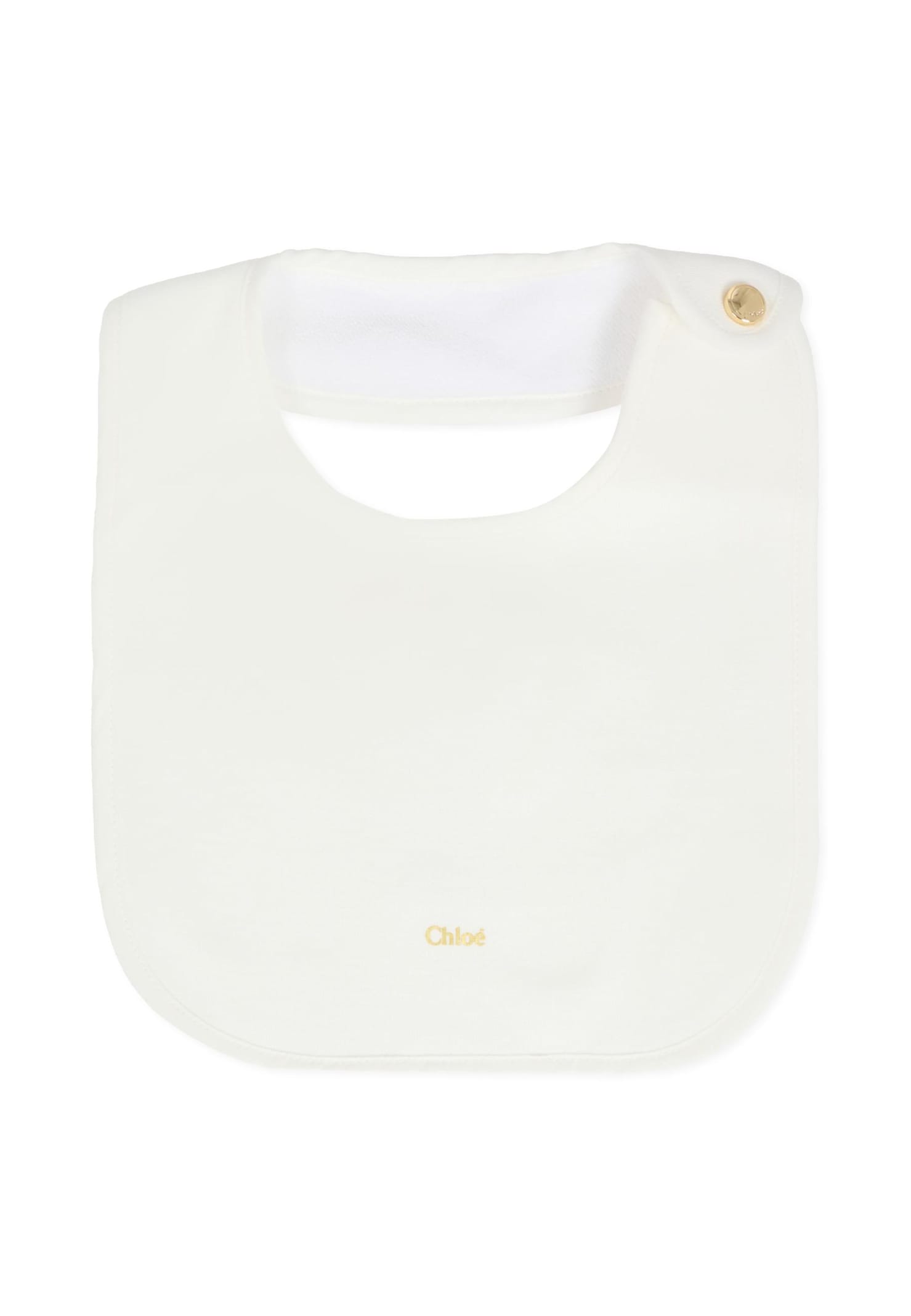 Chloé Pink Babygrow Set For Baby Girl With Logo In Pink