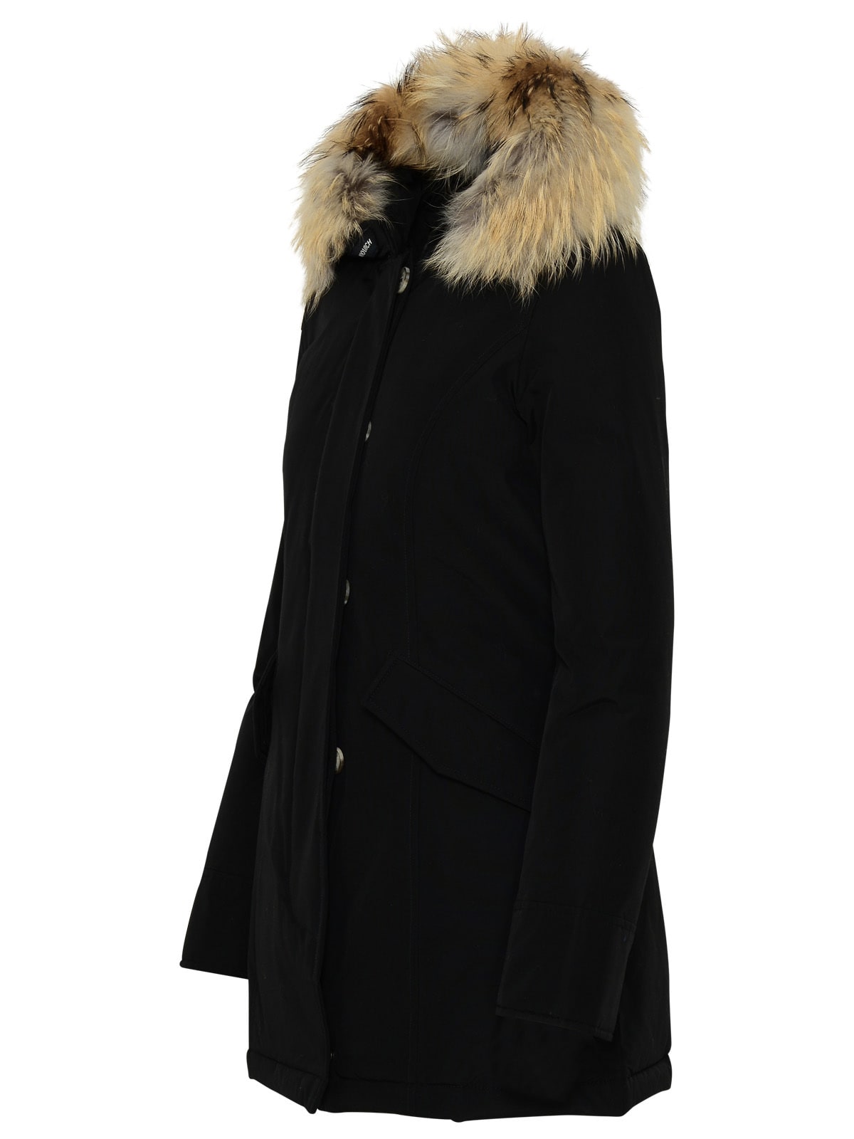 Shop Woolrich Artic Black Cotton Blend Parka