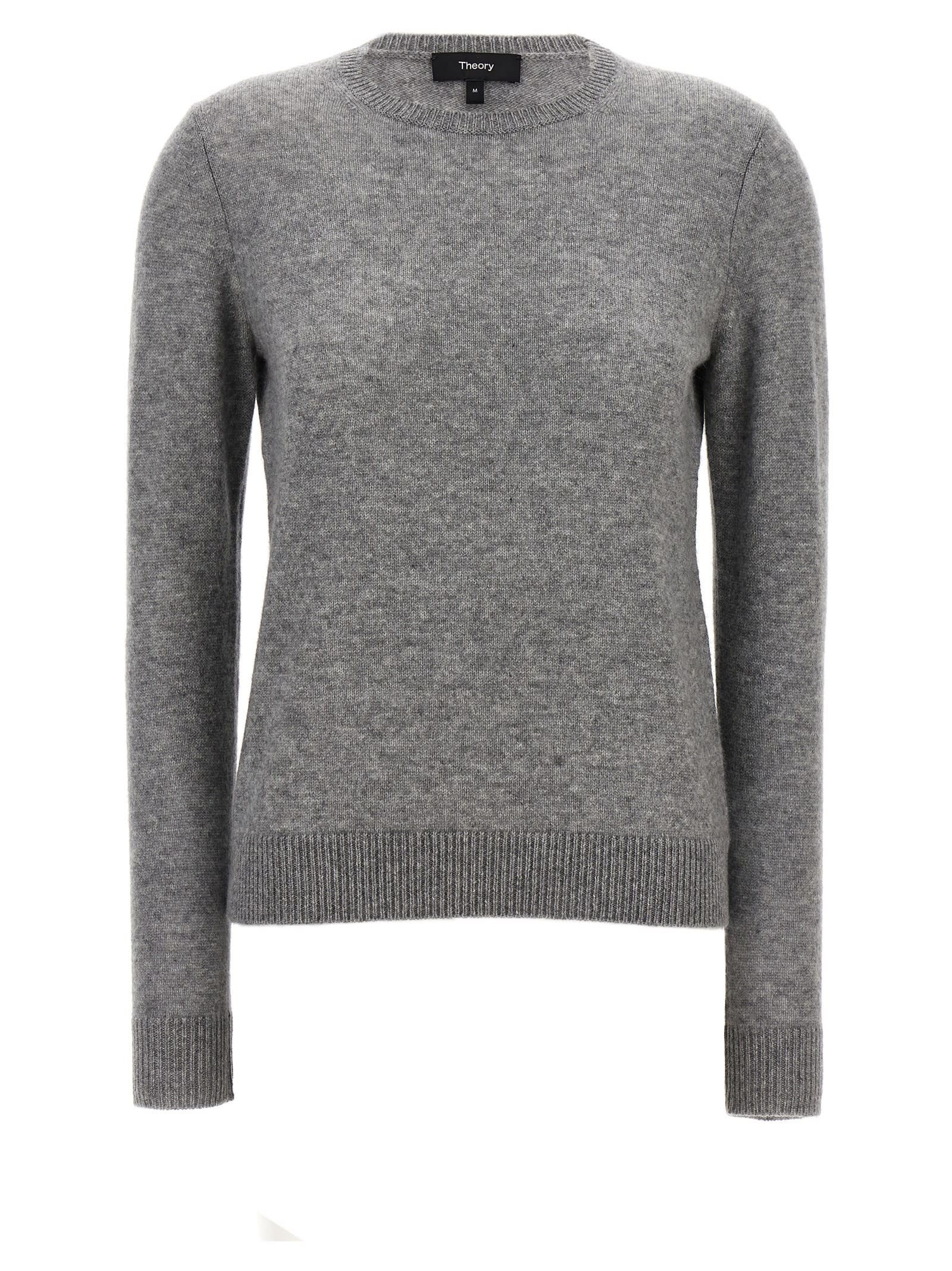 Shop Theory Cashmere Sweater In Gray