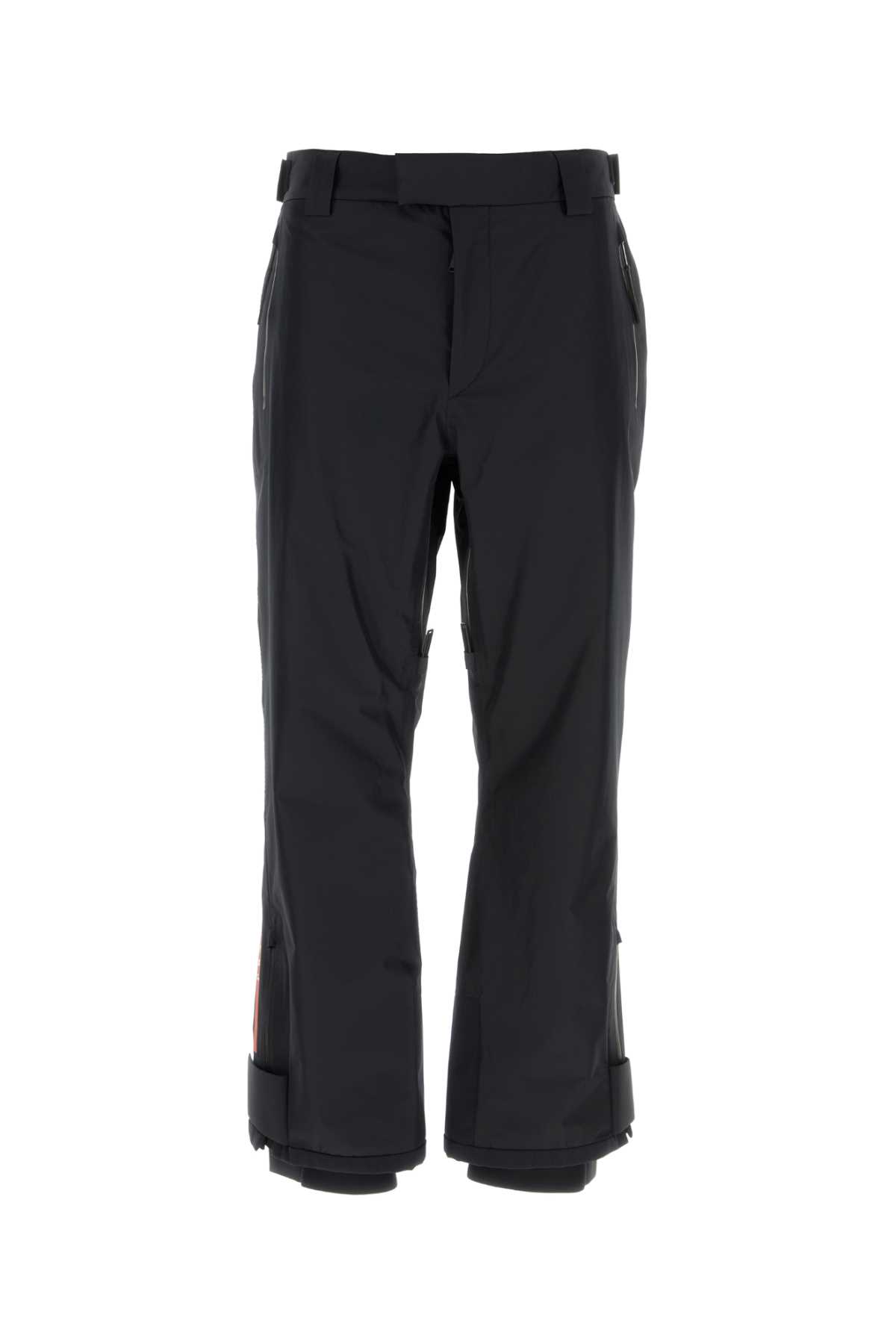 Shop Prada Black Polyester Extreme Tex Ski Pant In Nero