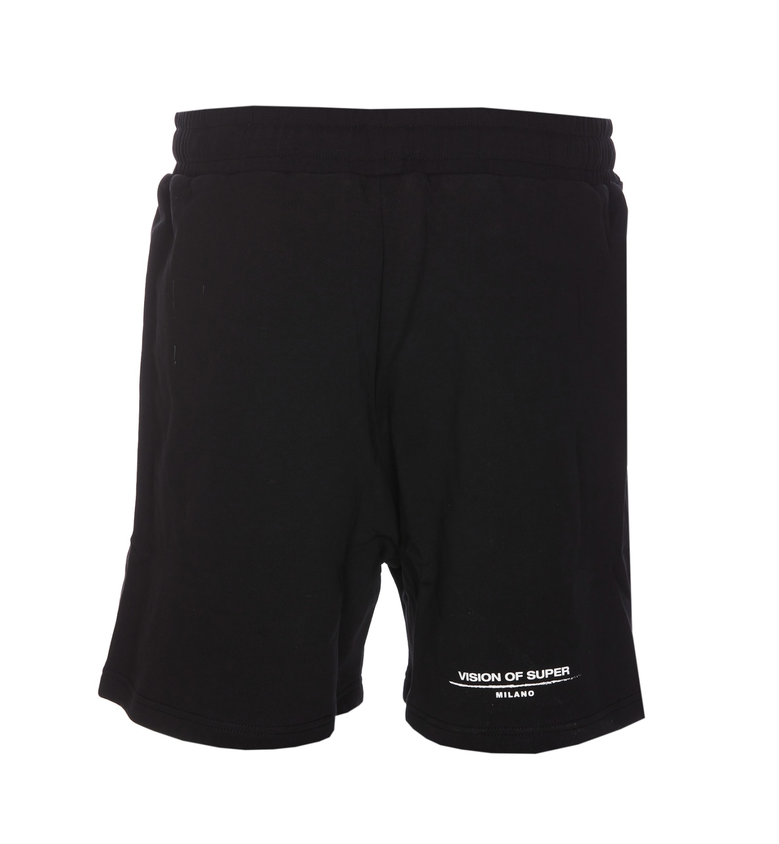 Shop Vision Of Super Shorts With Flames Logo In Black