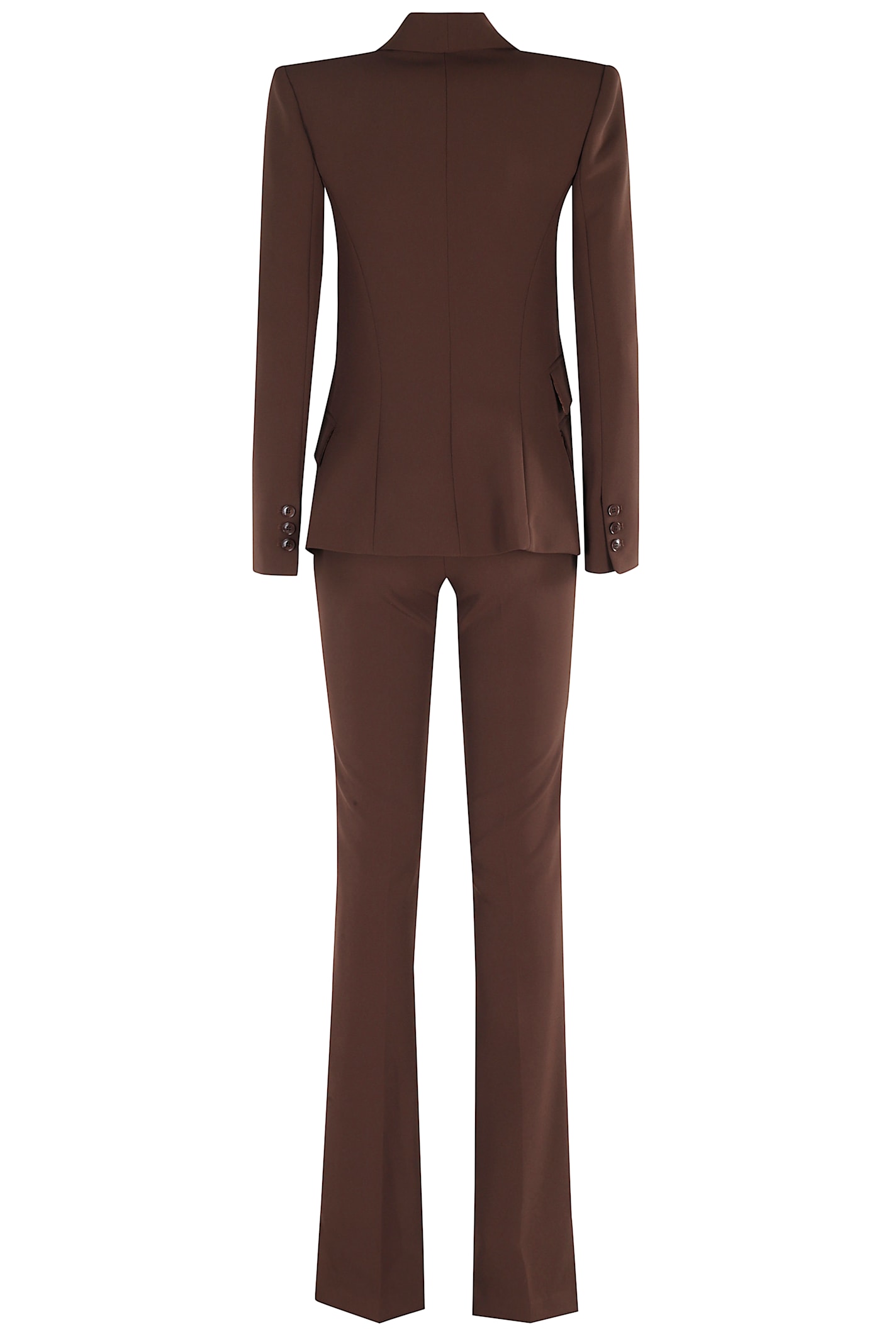 Elisabetta Franchi Giacca Pantalone In Brown