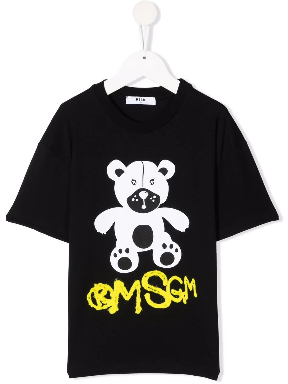 MSGM Kids Teddy Bear Black T-shirt