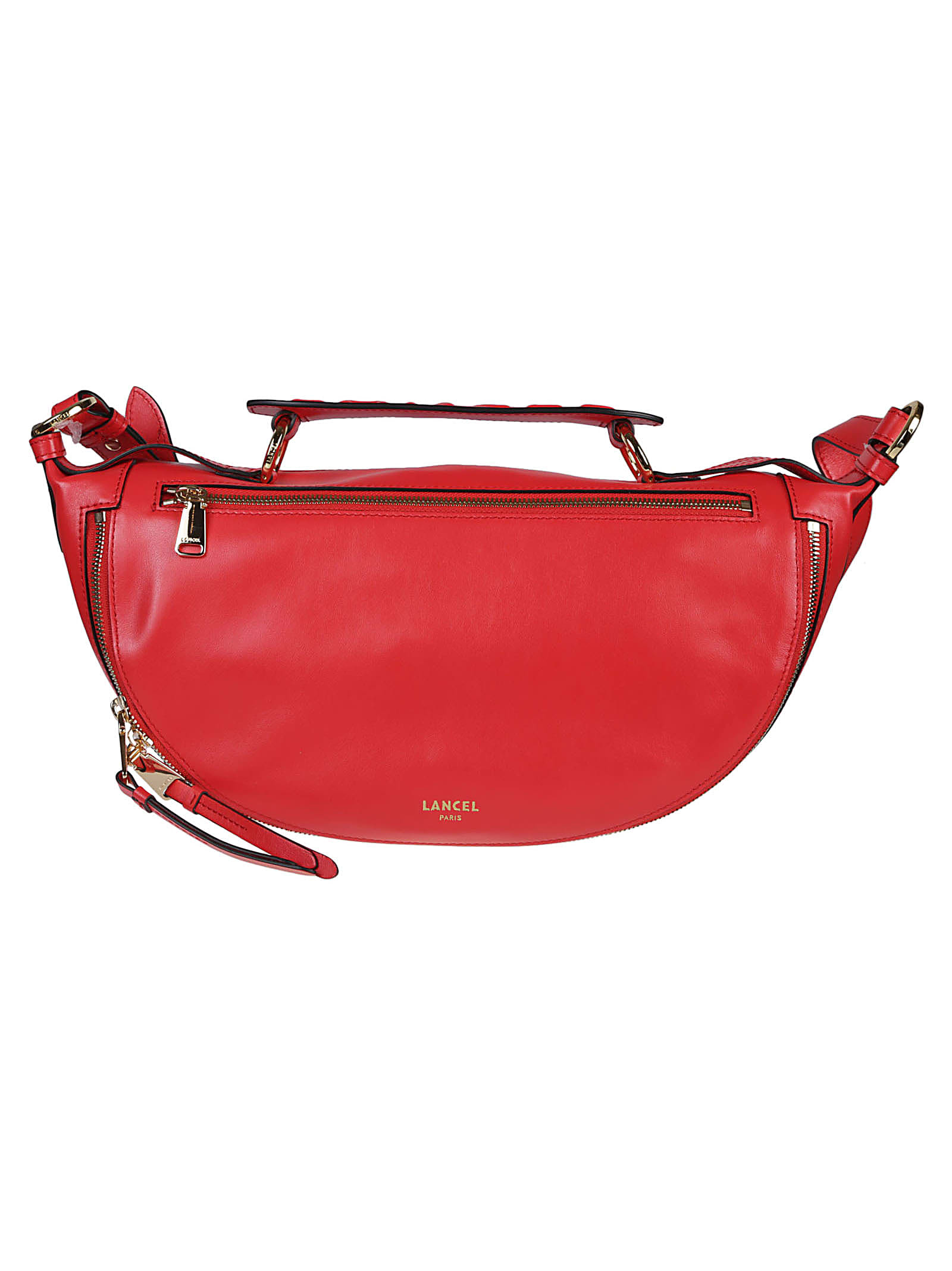 Shop Lancel Origami Medium Crossbody Bag In Jq Kiss Red