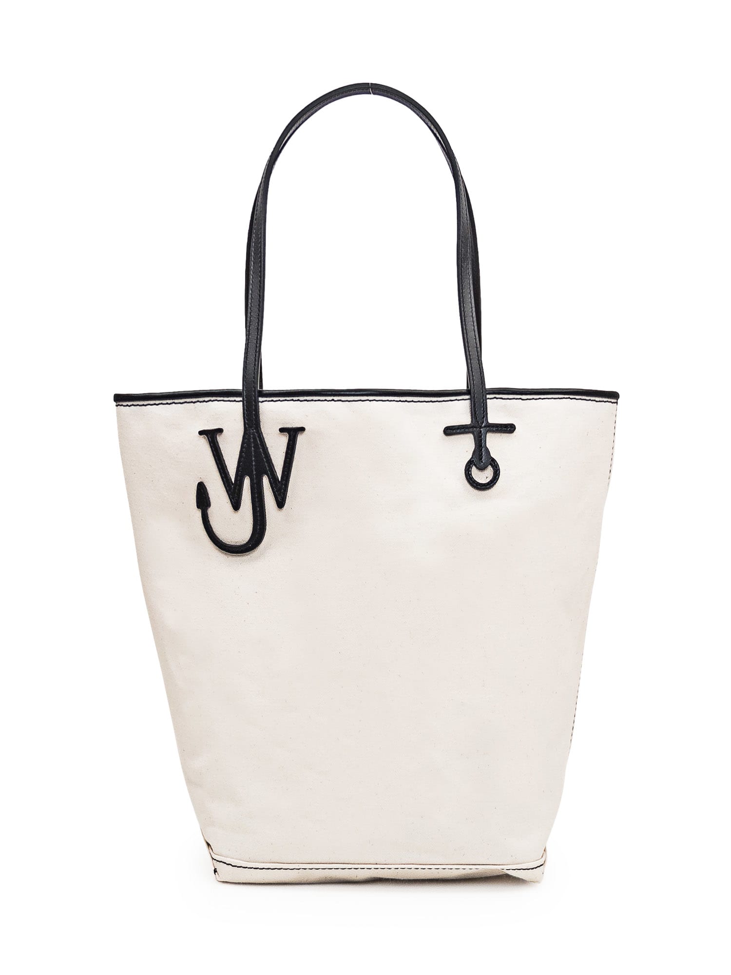 Jw Anderson Anchor Tote Bag In Natural/black