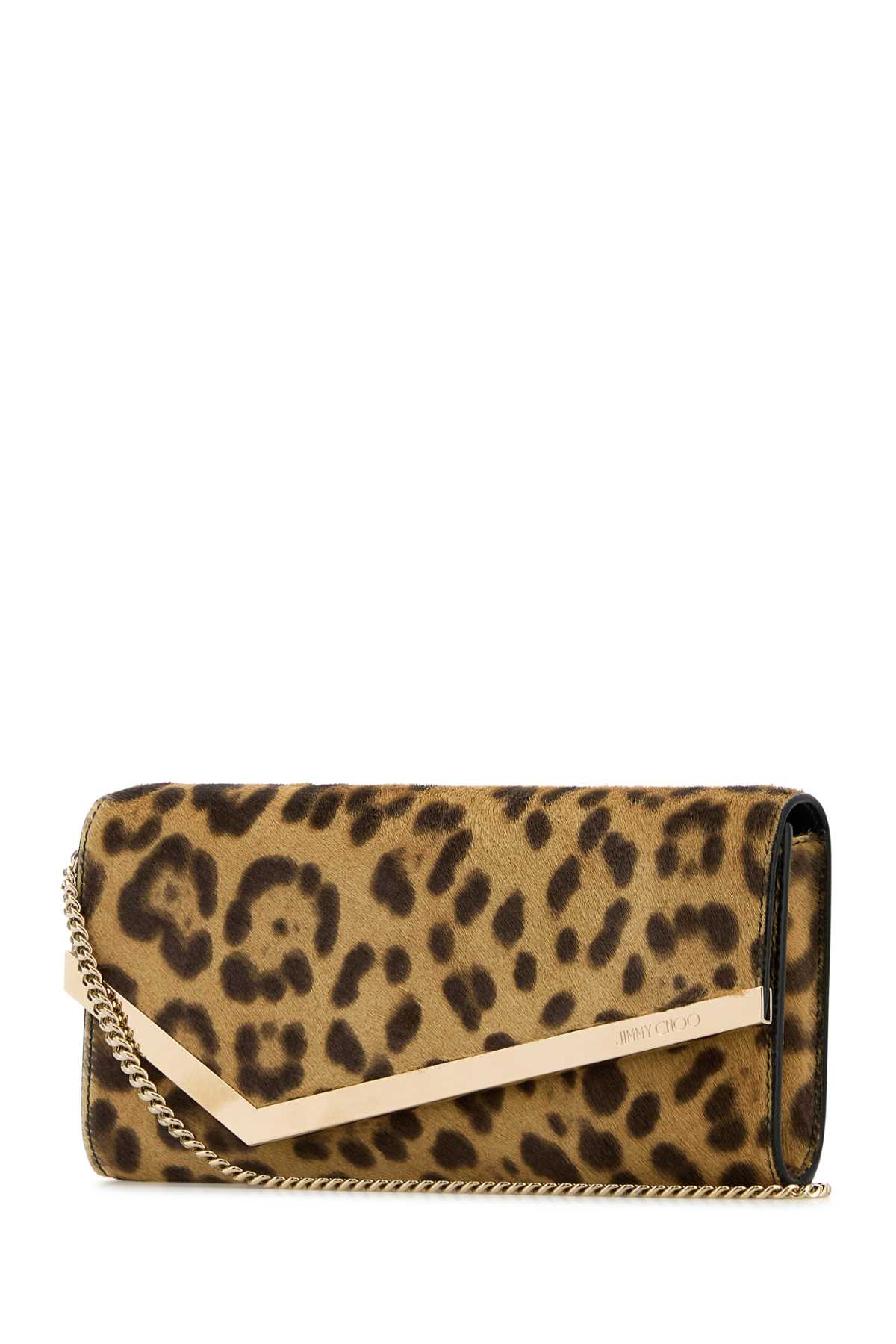 JIMMY CHOO PRINTED CALF HAIR EMMIE CLUTCH