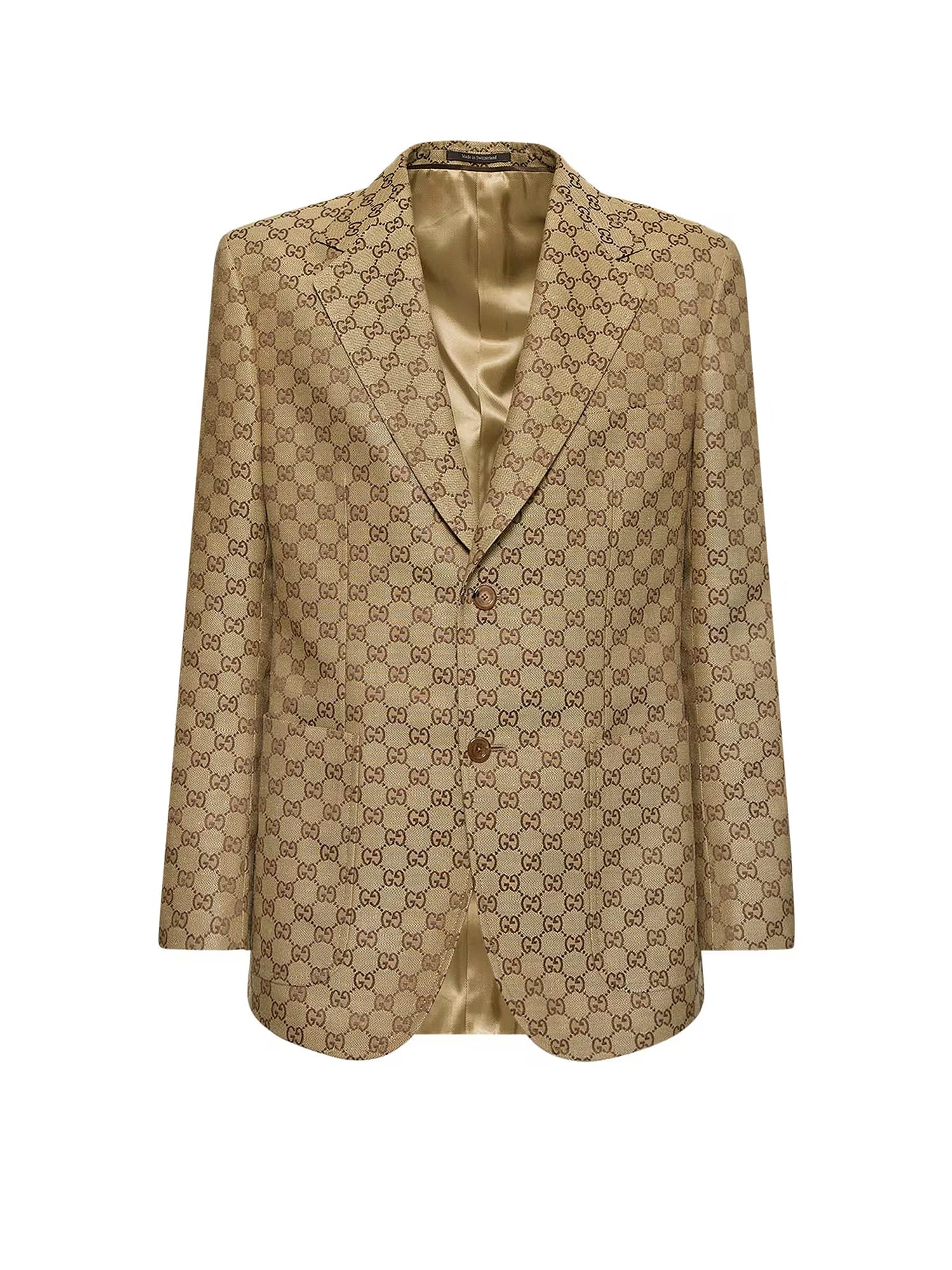 Single-breasted Blazer With A Monogram