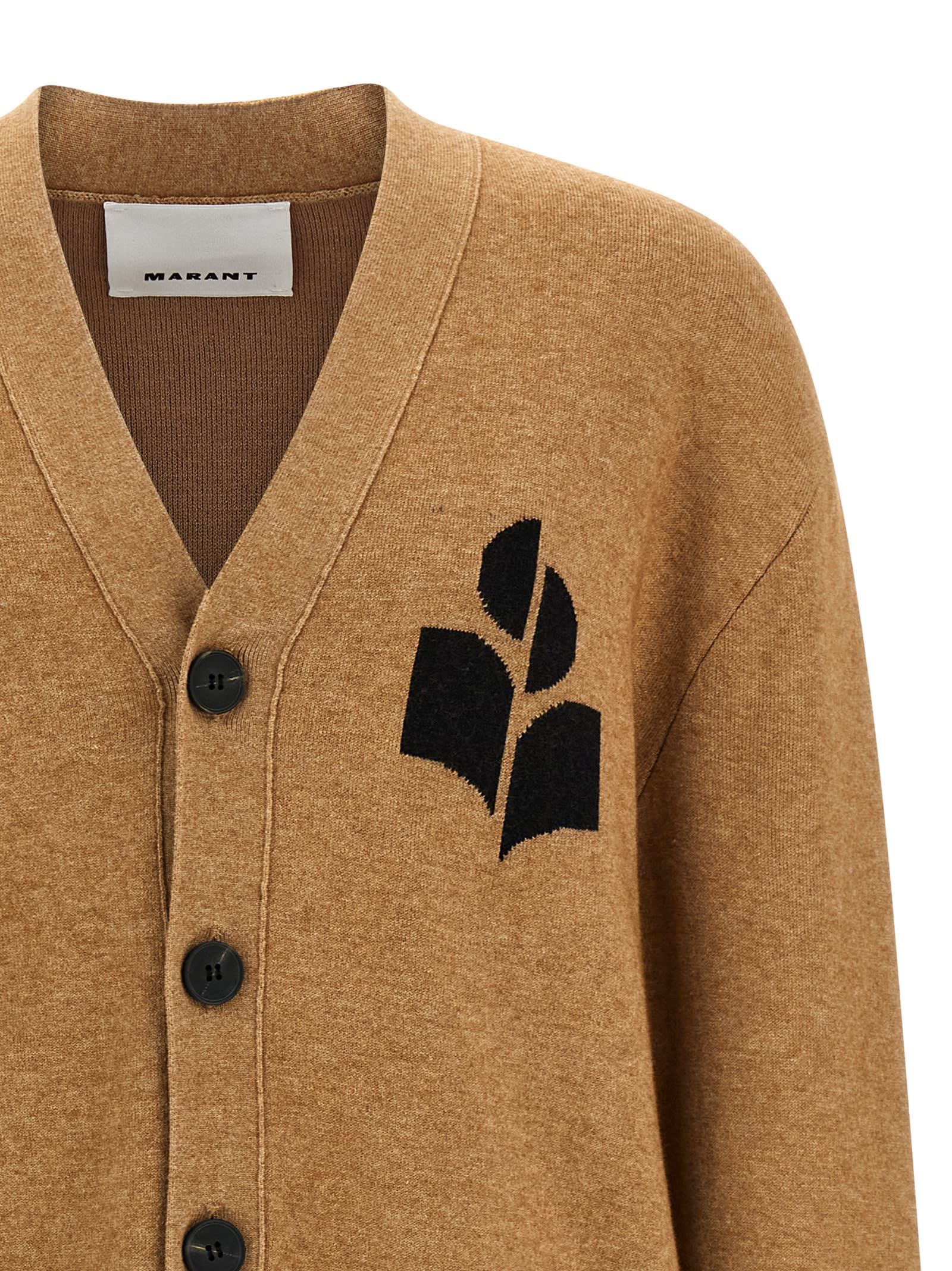 Isabel Marant Curtis Cardigan In Brown