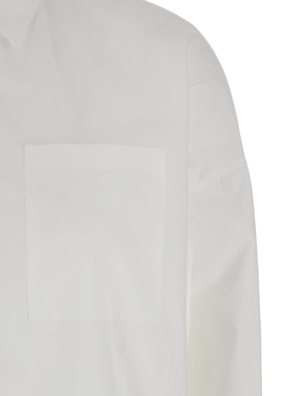 Shop Antonelli Armagnac White Shirt With A Pocket In Cotton Woman