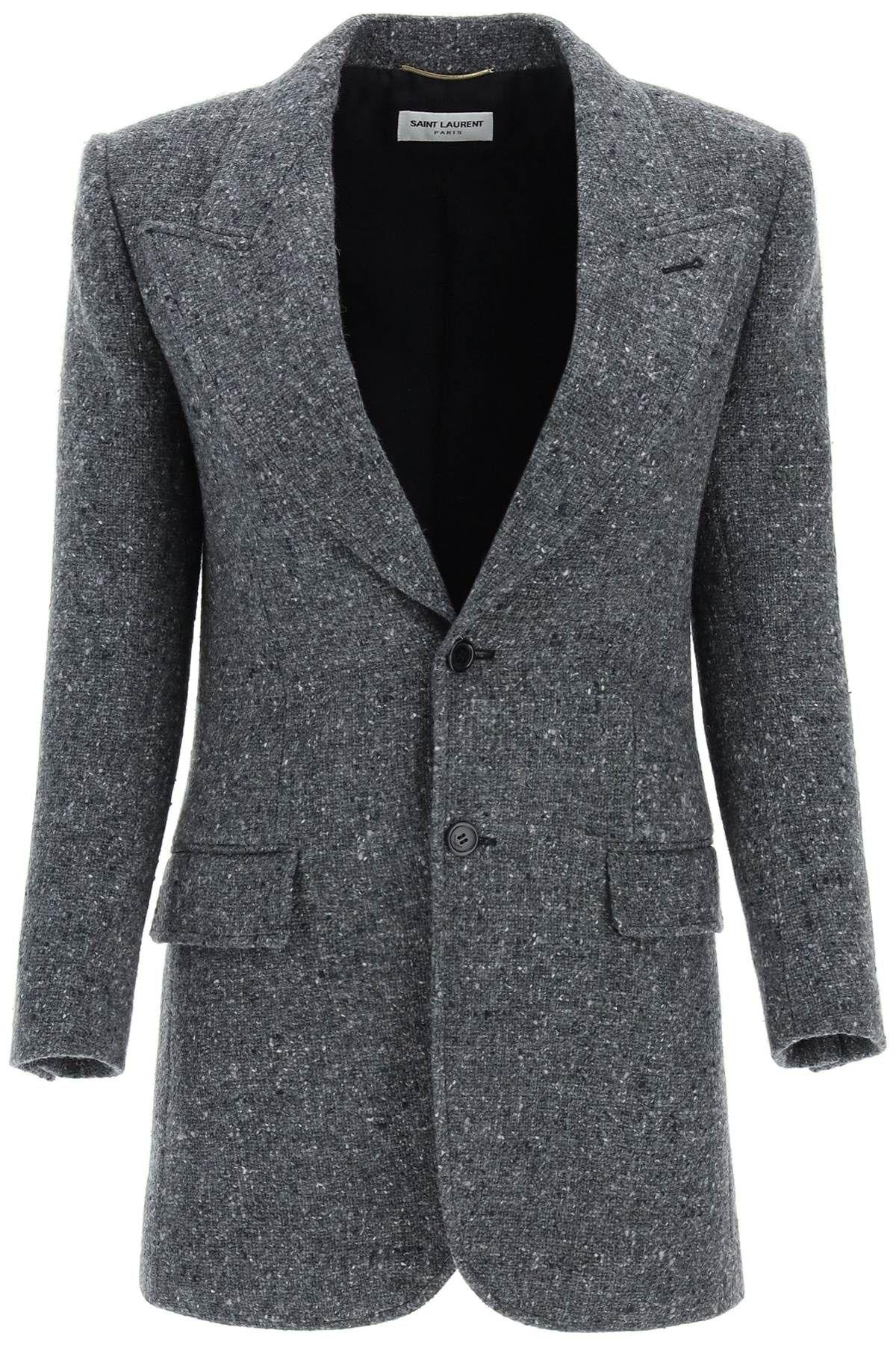 Saint Laurent Tweed Single-breasted Jacket
